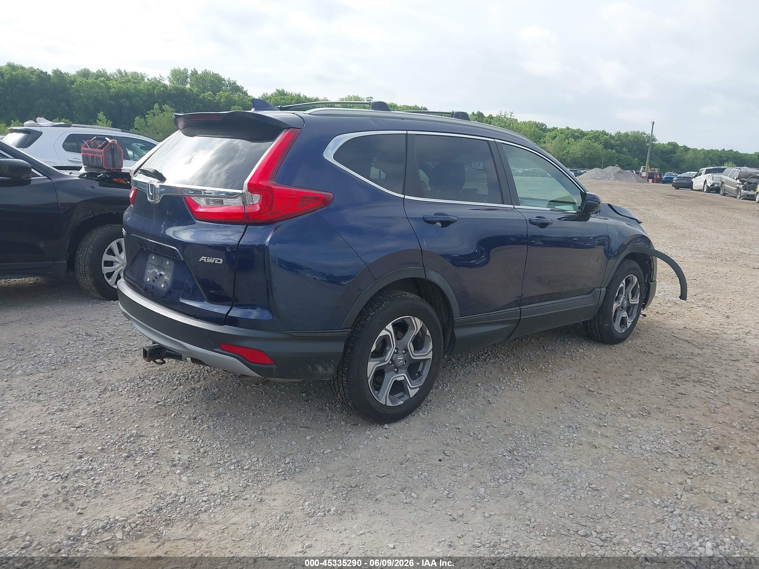 2018 Honda Cr-v Ex-l/ex-l Navi Blue vin: 7FARW2H85JE024930