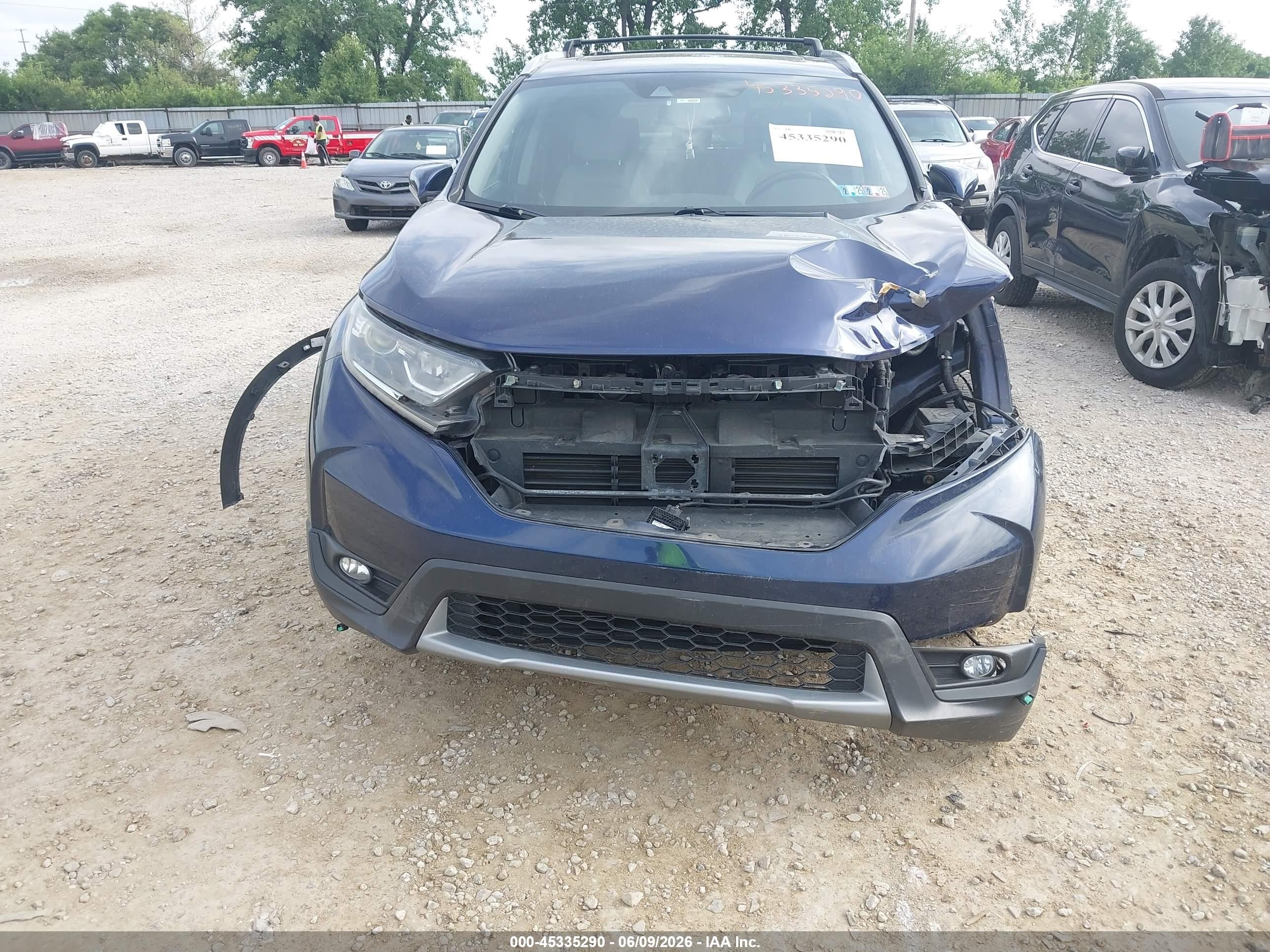 2018 Honda Cr-v Ex-l/ex-l Navi Blue vin: 7FARW2H85JE024930