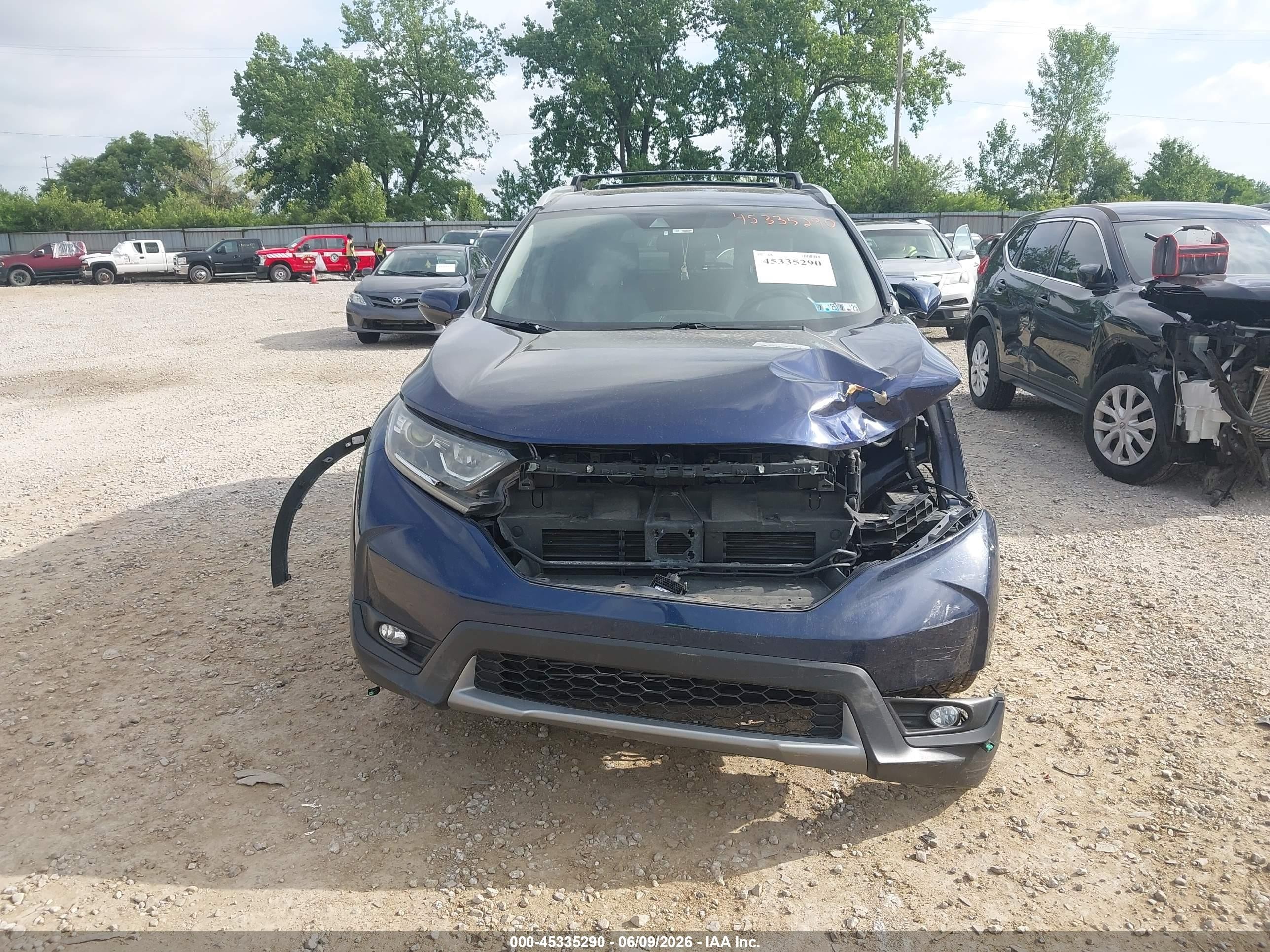 2018 Honda Cr-v Ex-l/ex-l Navi Blue vin: 7FARW2H85JE024930
