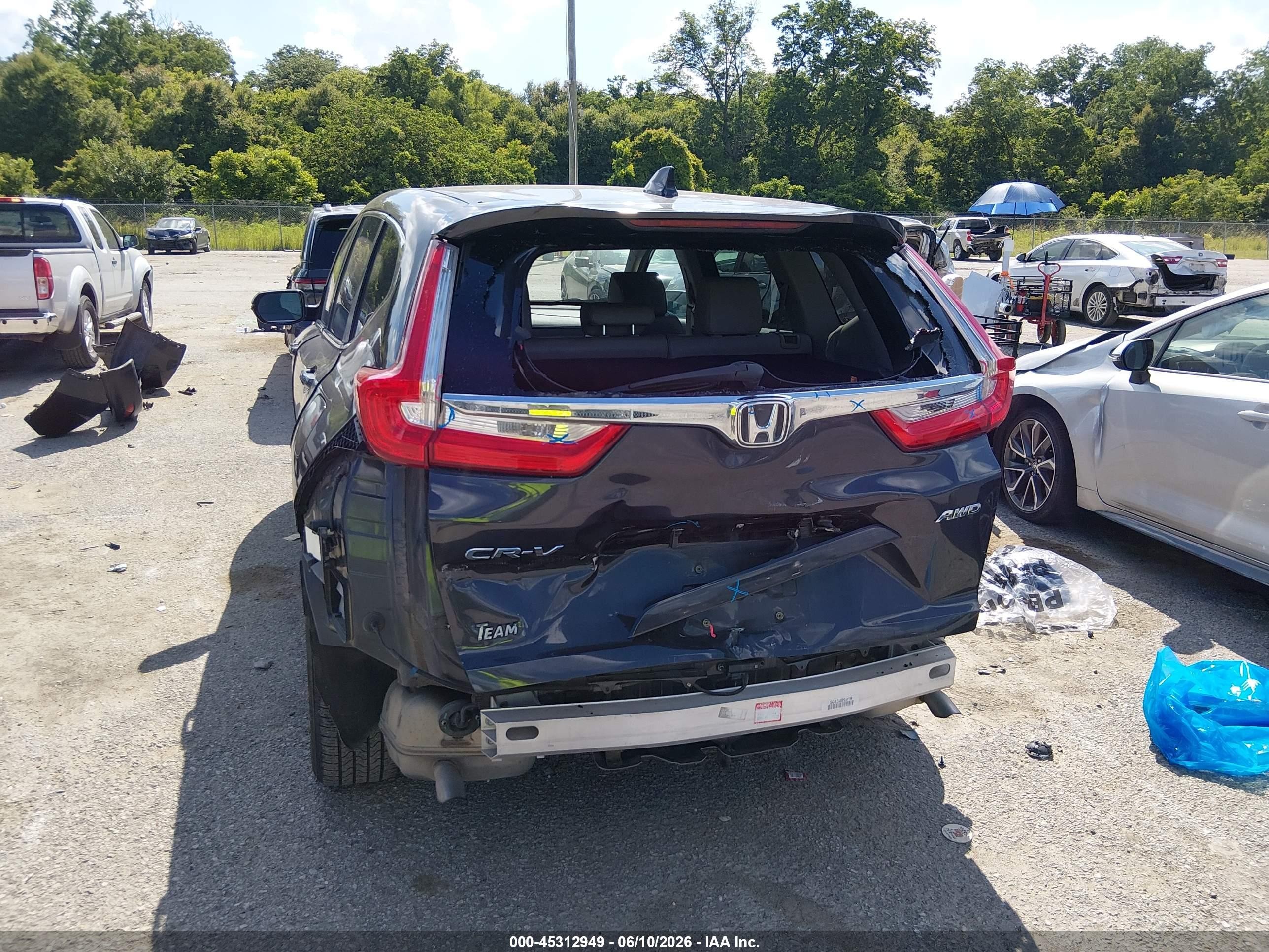 2018 Honda Cr-v Ex-l/ex-l Navi Blue vin: 7FARW2H86JE097269