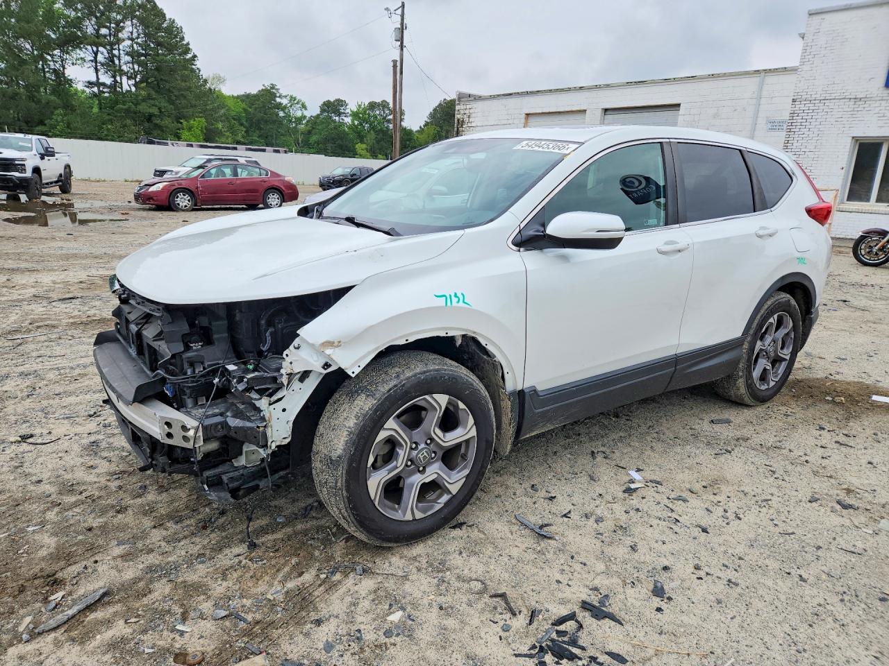 2019 Honda Cr-v Exl White vin: 7FARW2H86KE064015
