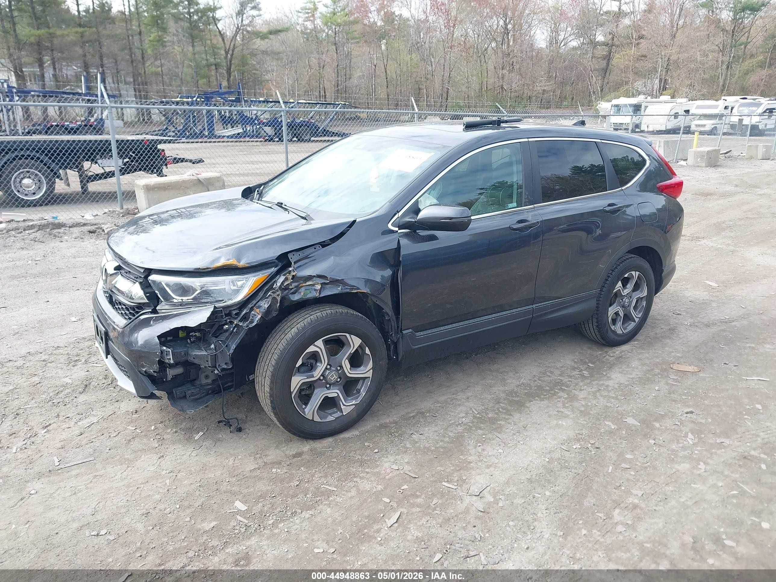 2018 Honda Cr-v Ex-l/ex-l Navi Gray vin: 7FARW2H87JE056777