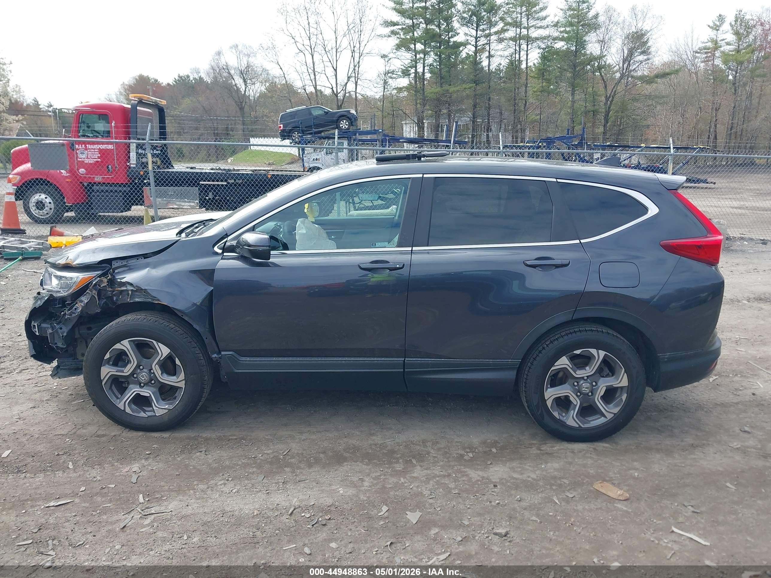 2018 Honda Cr-v Ex-l/ex-l Navi Gray vin: 7FARW2H87JE056777