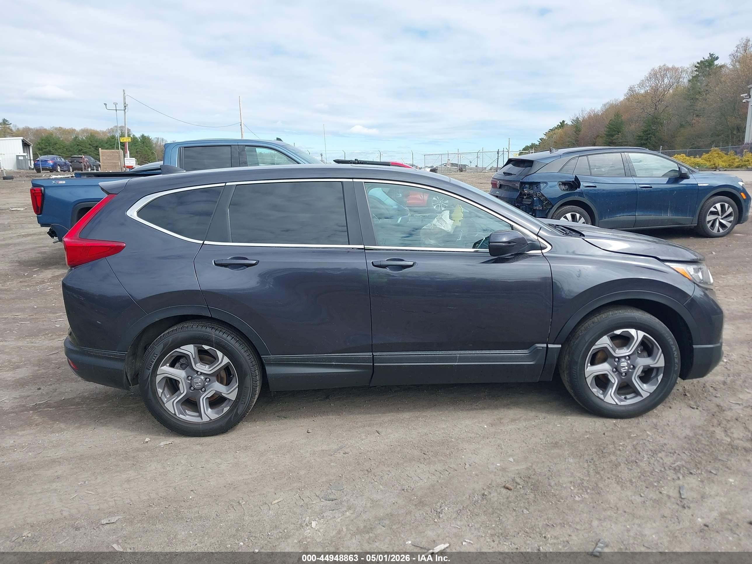 2018 Honda Cr-v Ex-l/ex-l Navi Gray vin: 7FARW2H87JE056777