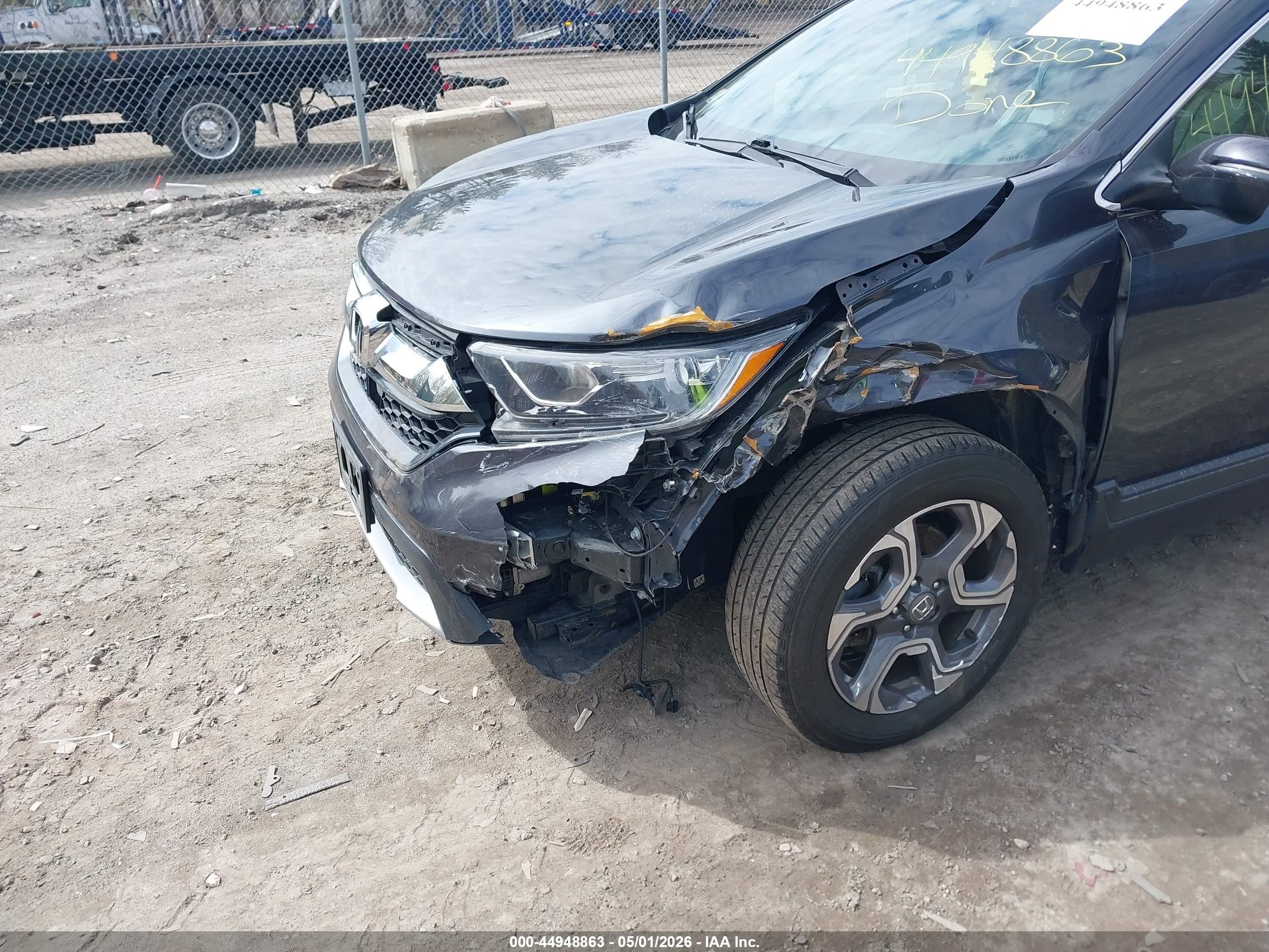 2018 Honda Cr-v Ex-l/ex-l Navi Gray vin: 7FARW2H87JE056777