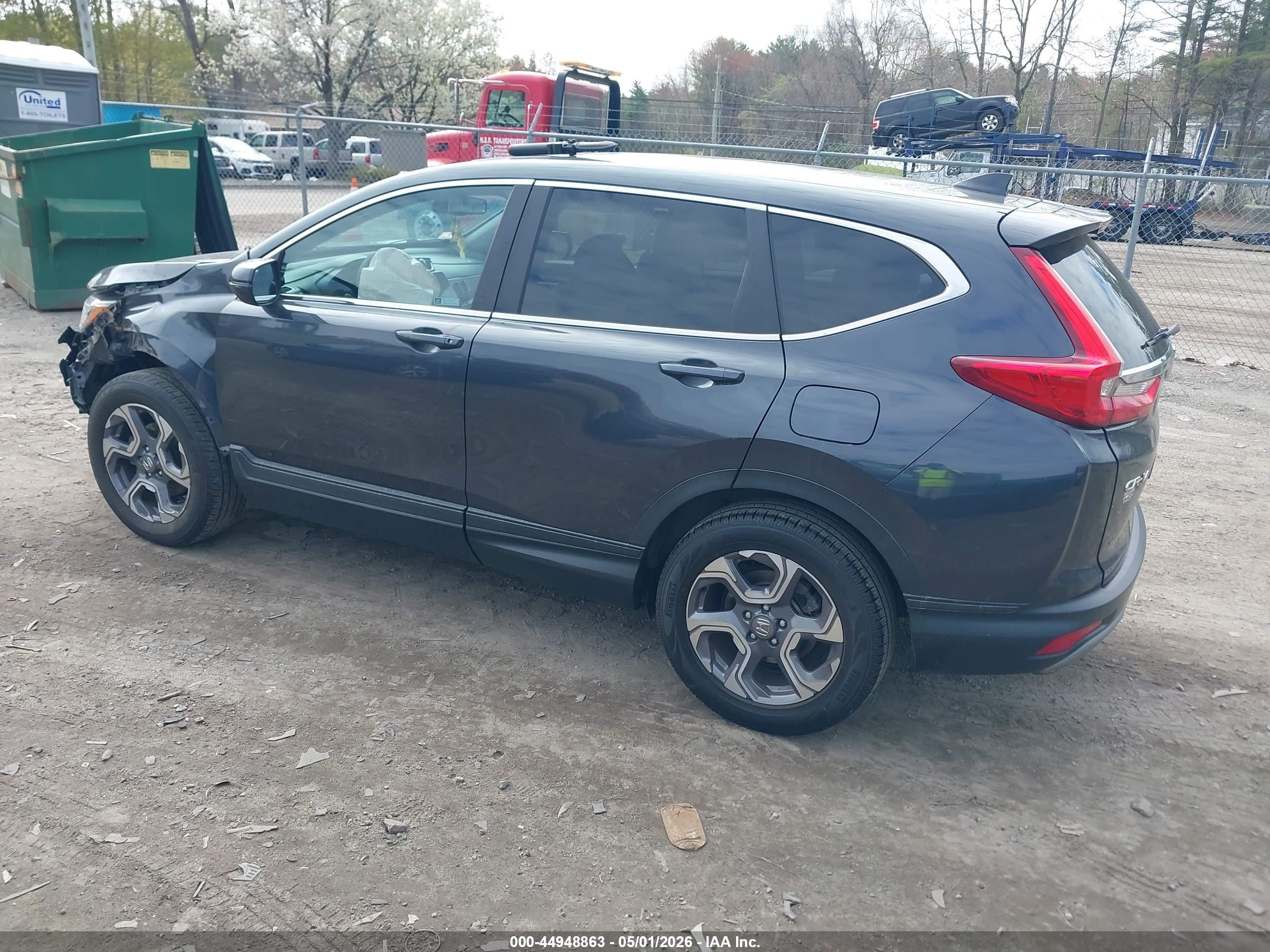 2018 Honda Cr-v Ex-l/ex-l Navi Gray vin: 7FARW2H87JE056777