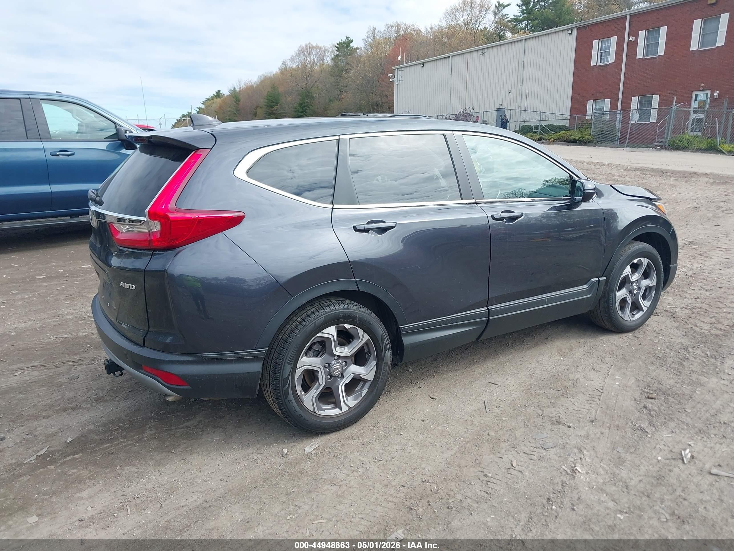 2018 Honda Cr-v Ex-l/ex-l Navi Gray vin: 7FARW2H87JE056777