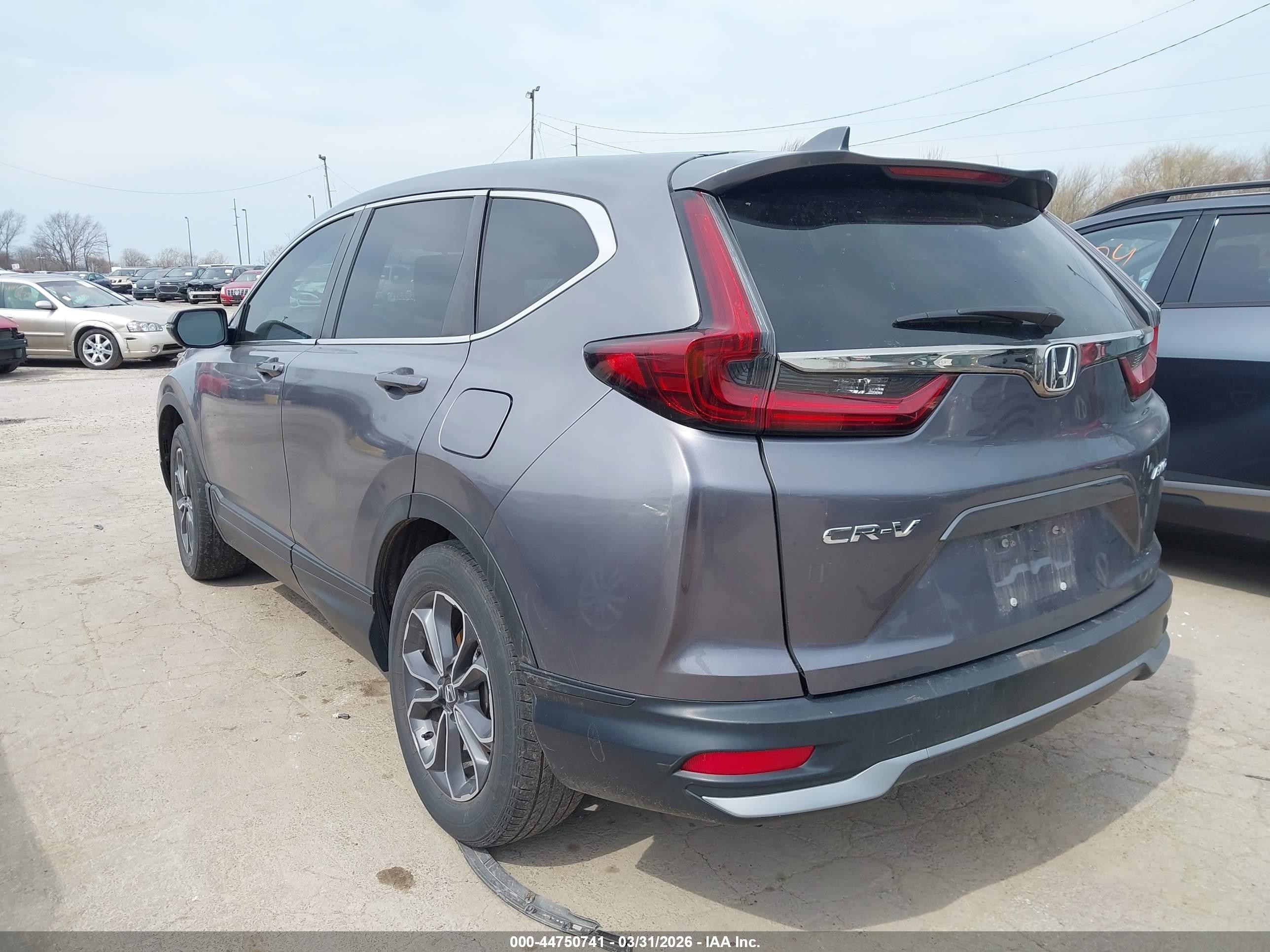 2022 Honda Cr-v Awd Ex-l Gray vin: 7FARW2H89NE050615