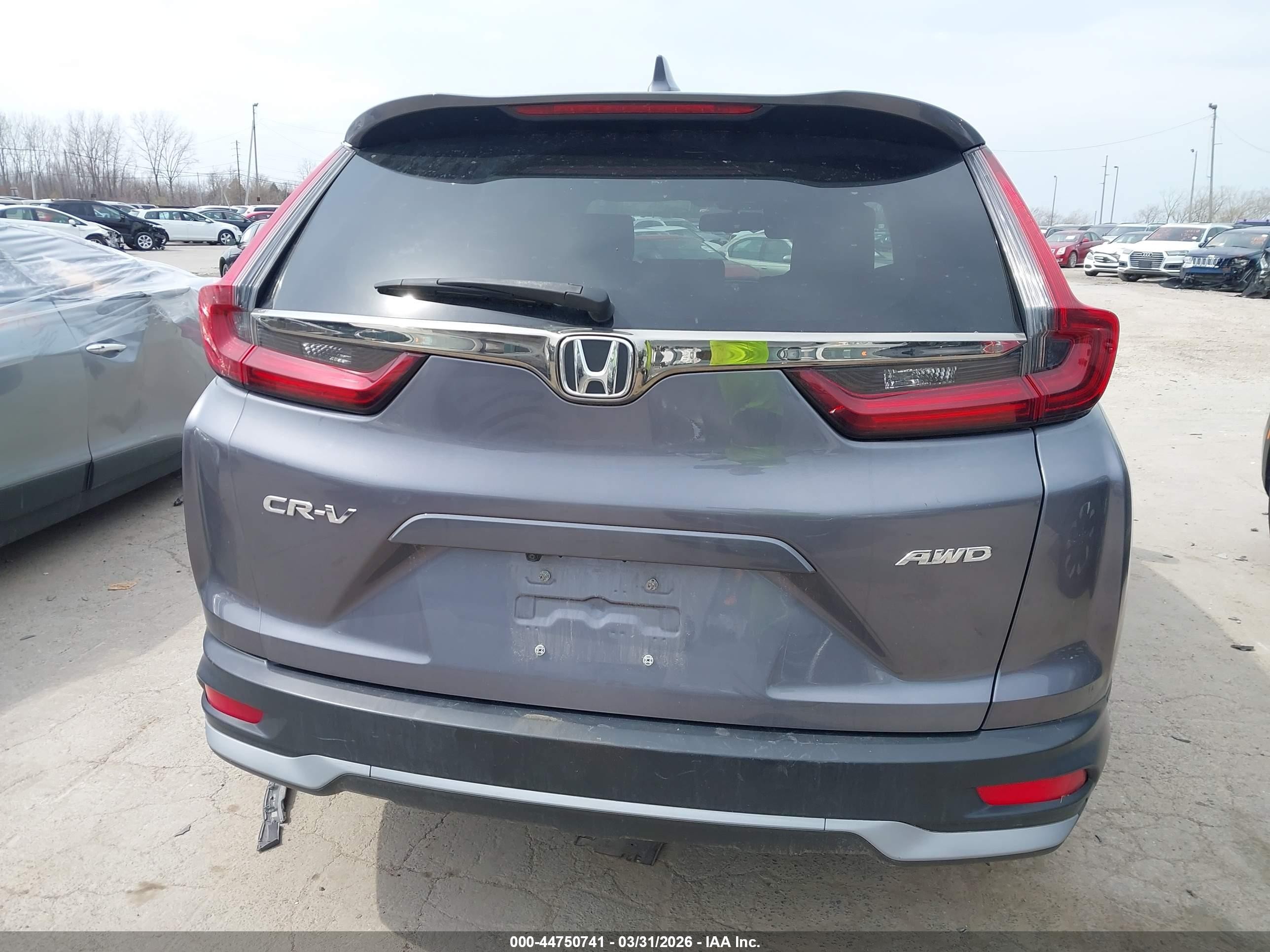 2022 Honda Cr-v Awd Ex-l Gray vin: 7FARW2H89NE050615
