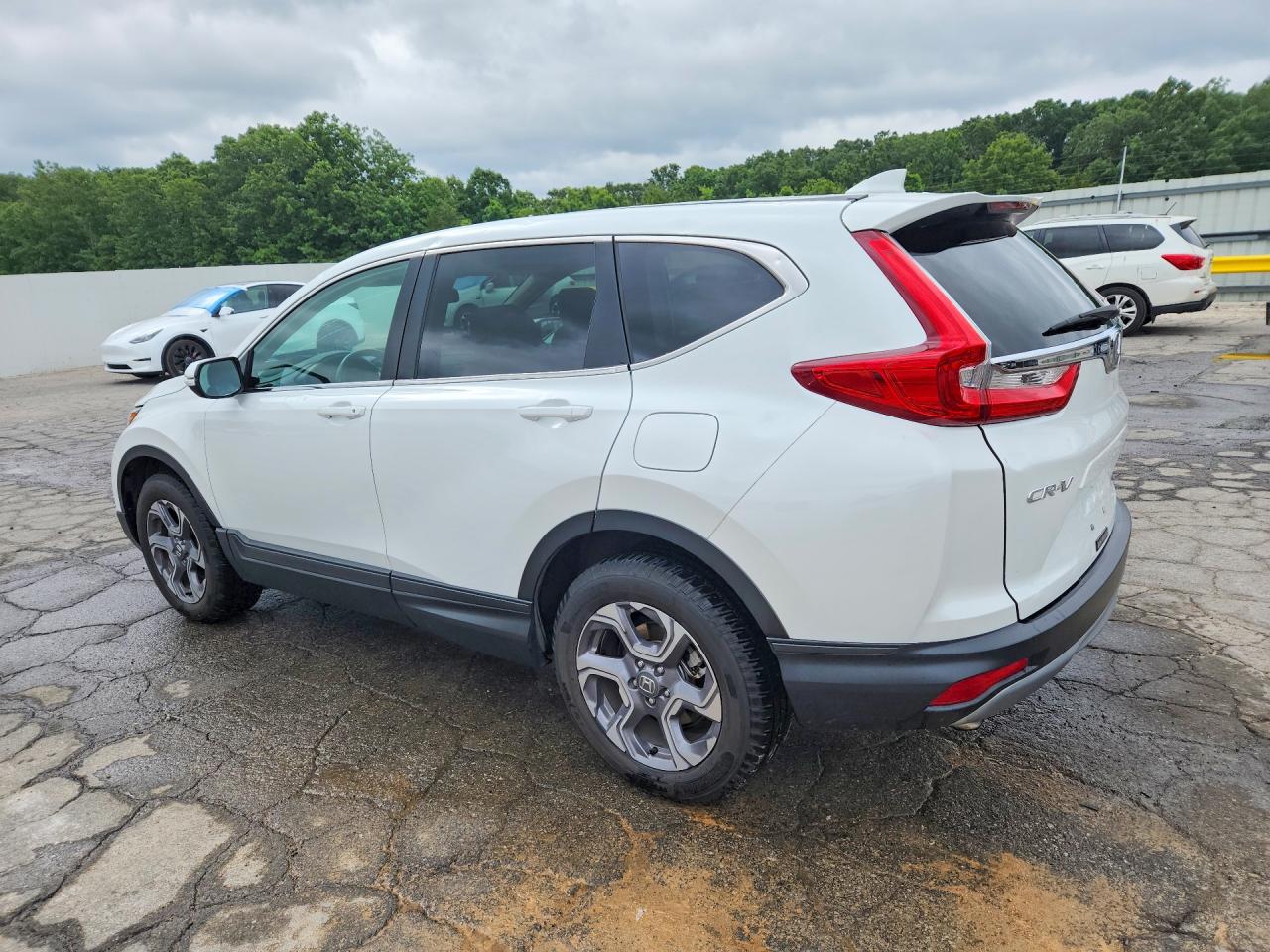 2019 Honda Cr-v Exl White vin: 7FARW2H8XKE063417