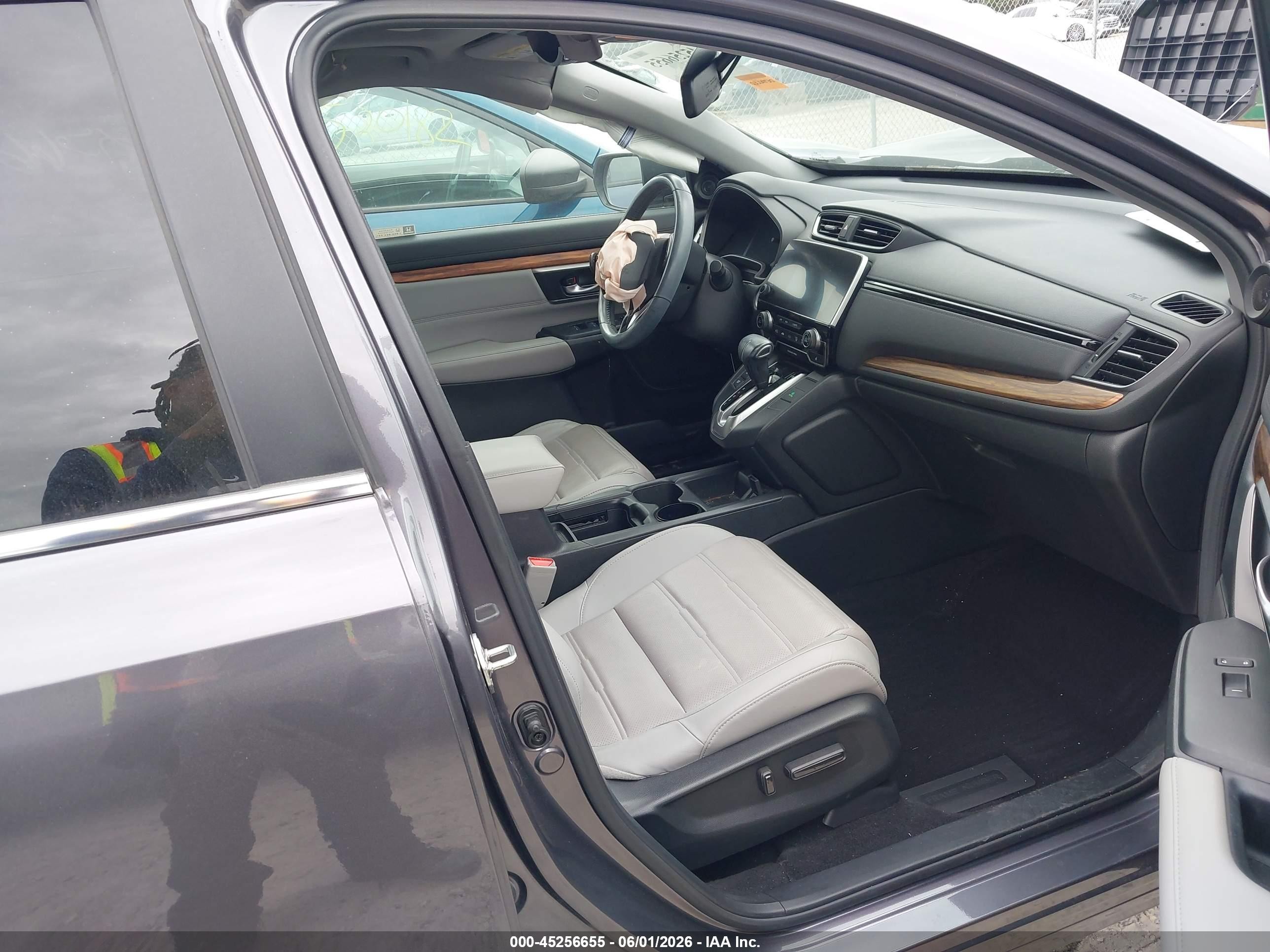 2019 Honda Cr-v Touring Gray vin: 7FARW2H92KE003138