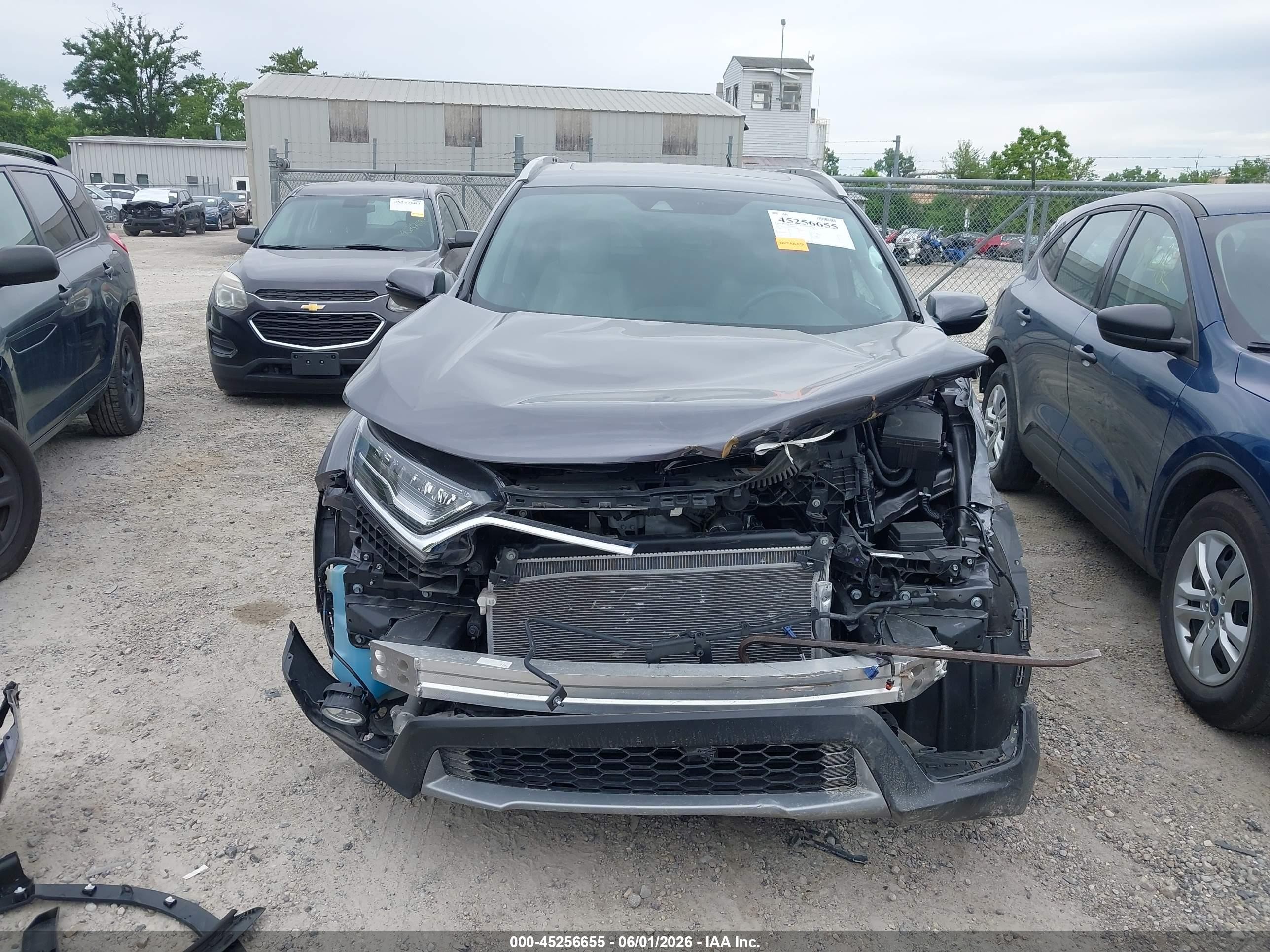 2019 Honda Cr-v Touring Gray vin: 7FARW2H92KE003138