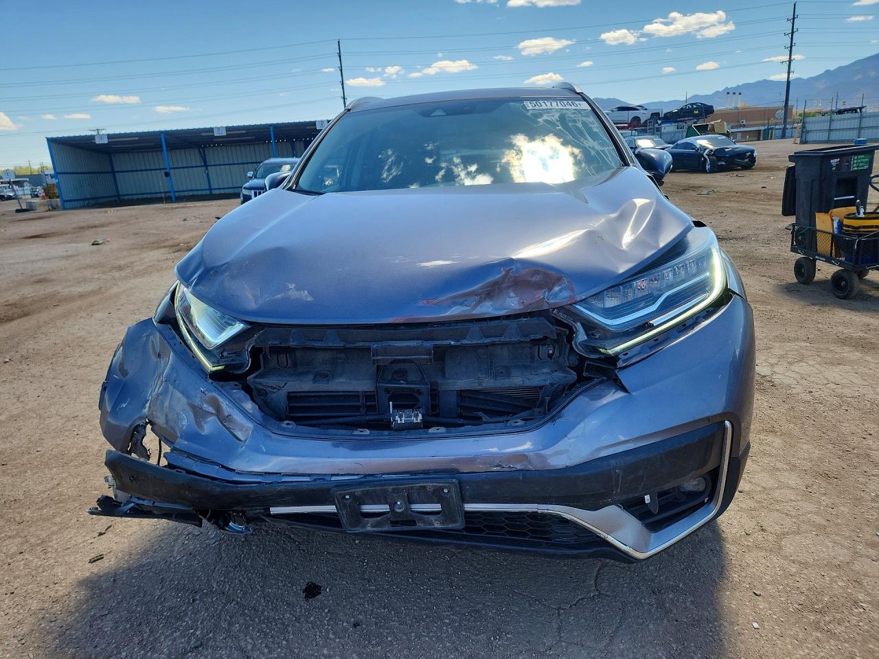2022 Honda Cr-v Touring Gray vin: 7FARW2H92NE027363