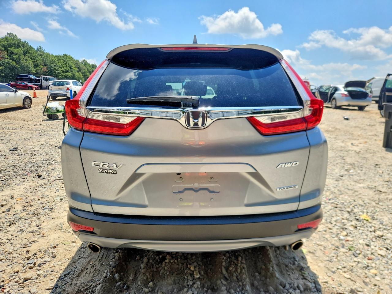 2018 Honda Cr-v Touring Silver vin: 7FARW2H94JE087123