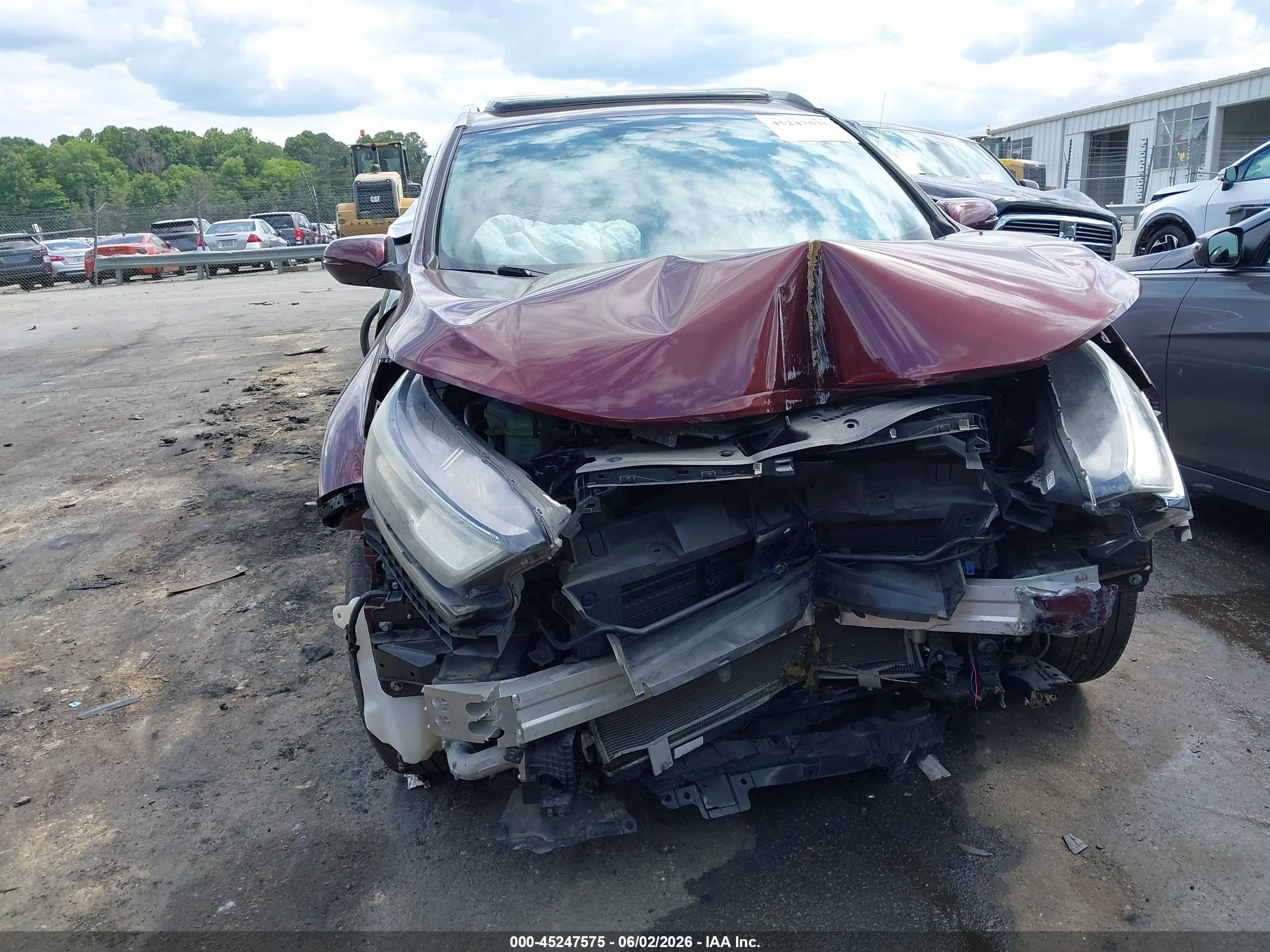 2018 Honda Cr-v Touring Burgundy vin: 7FARW2H97JE034397
