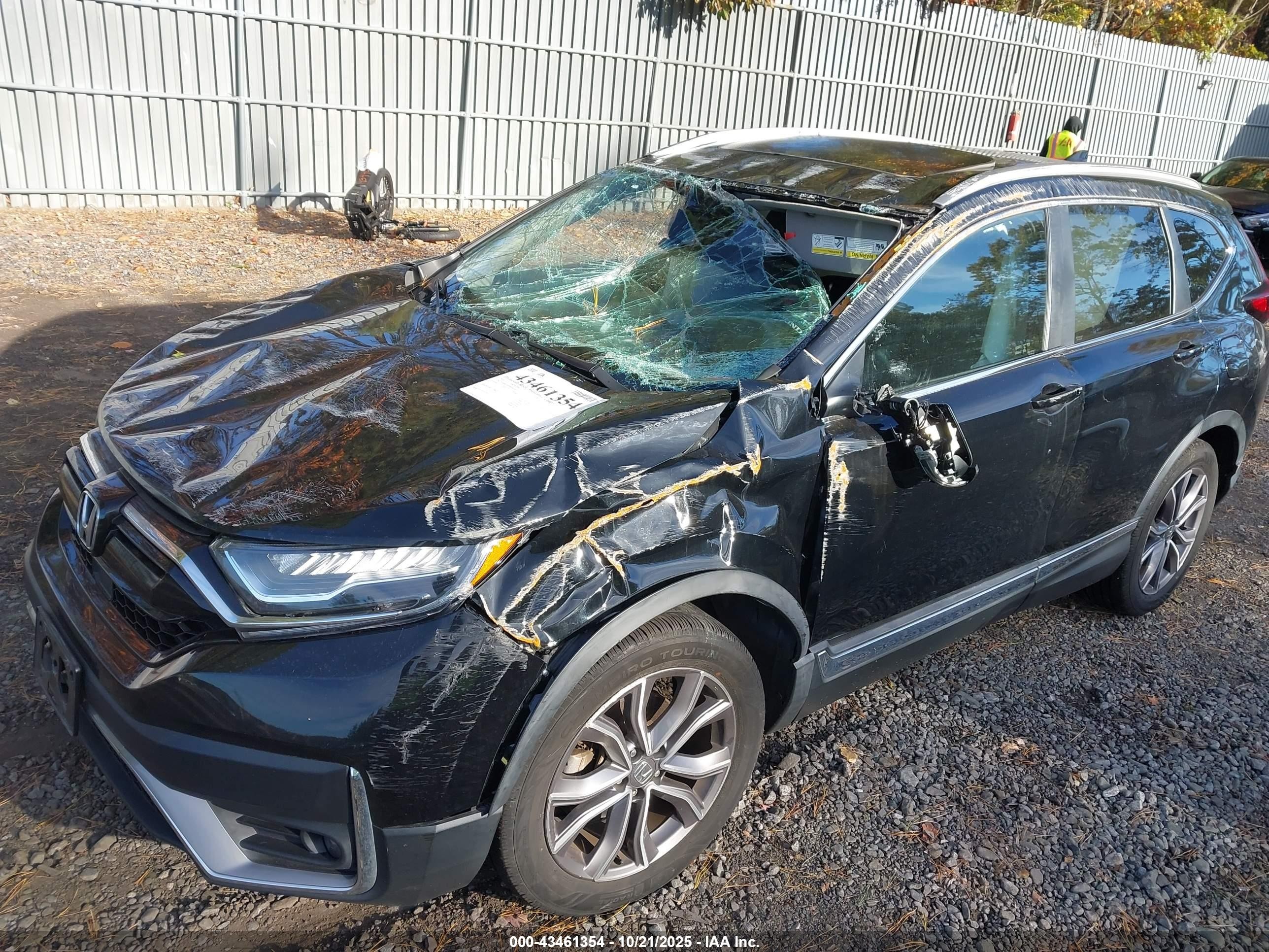 2021 Honda Cr-v Awd Touring Черный vin: 7FARW2H99ME002457