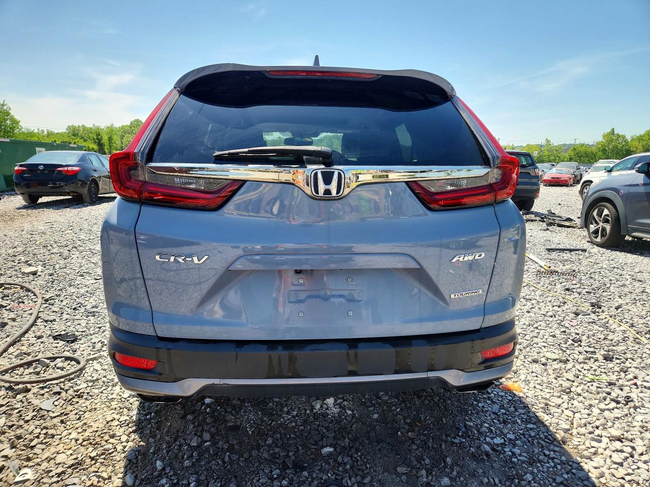 2022 Honda Cr-v Touring Gray vin: 7FARW2H9XNE037851