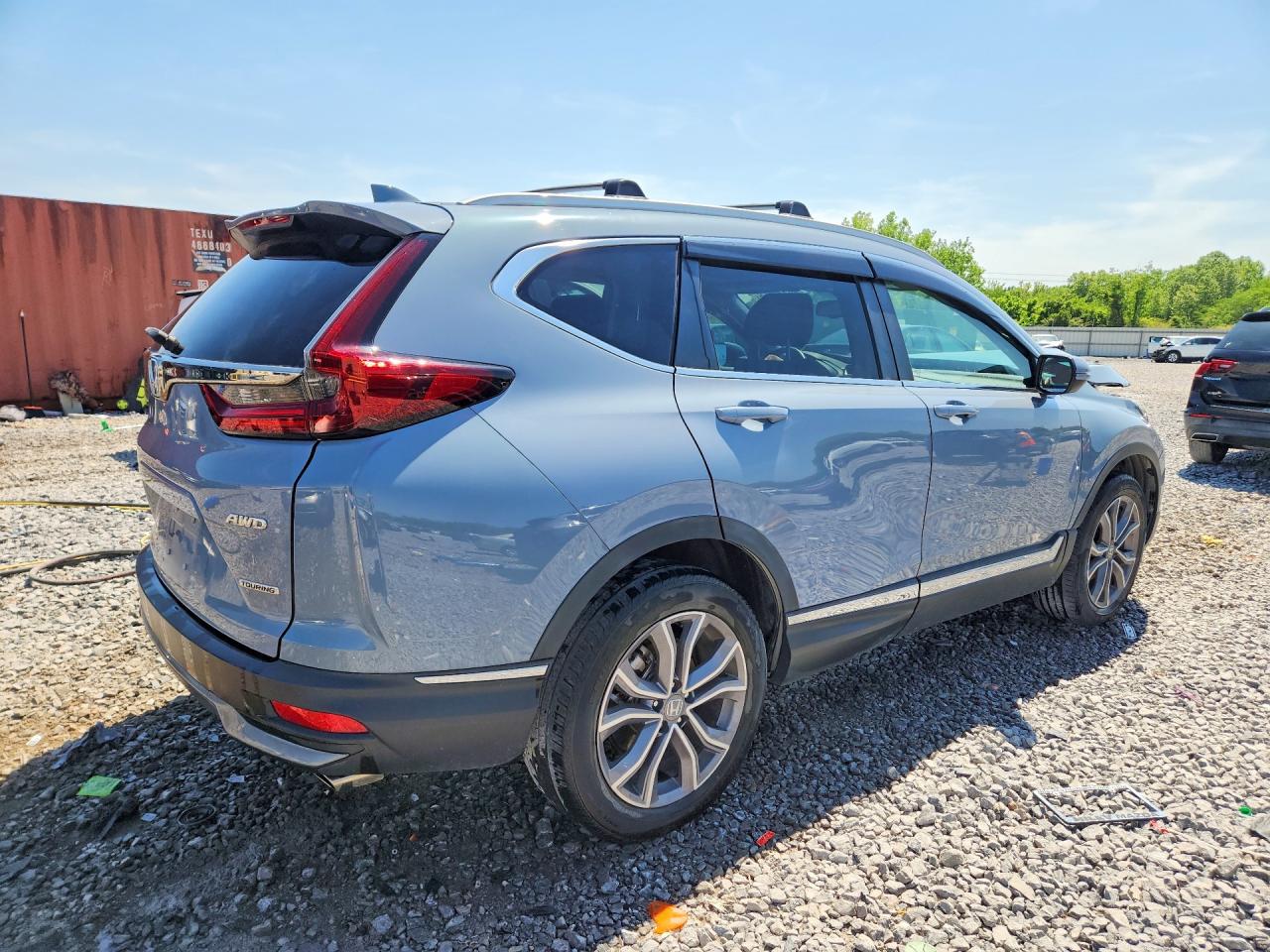 2022 Honda Cr-v Touring Gray vin: 7FARW2H9XNE037851