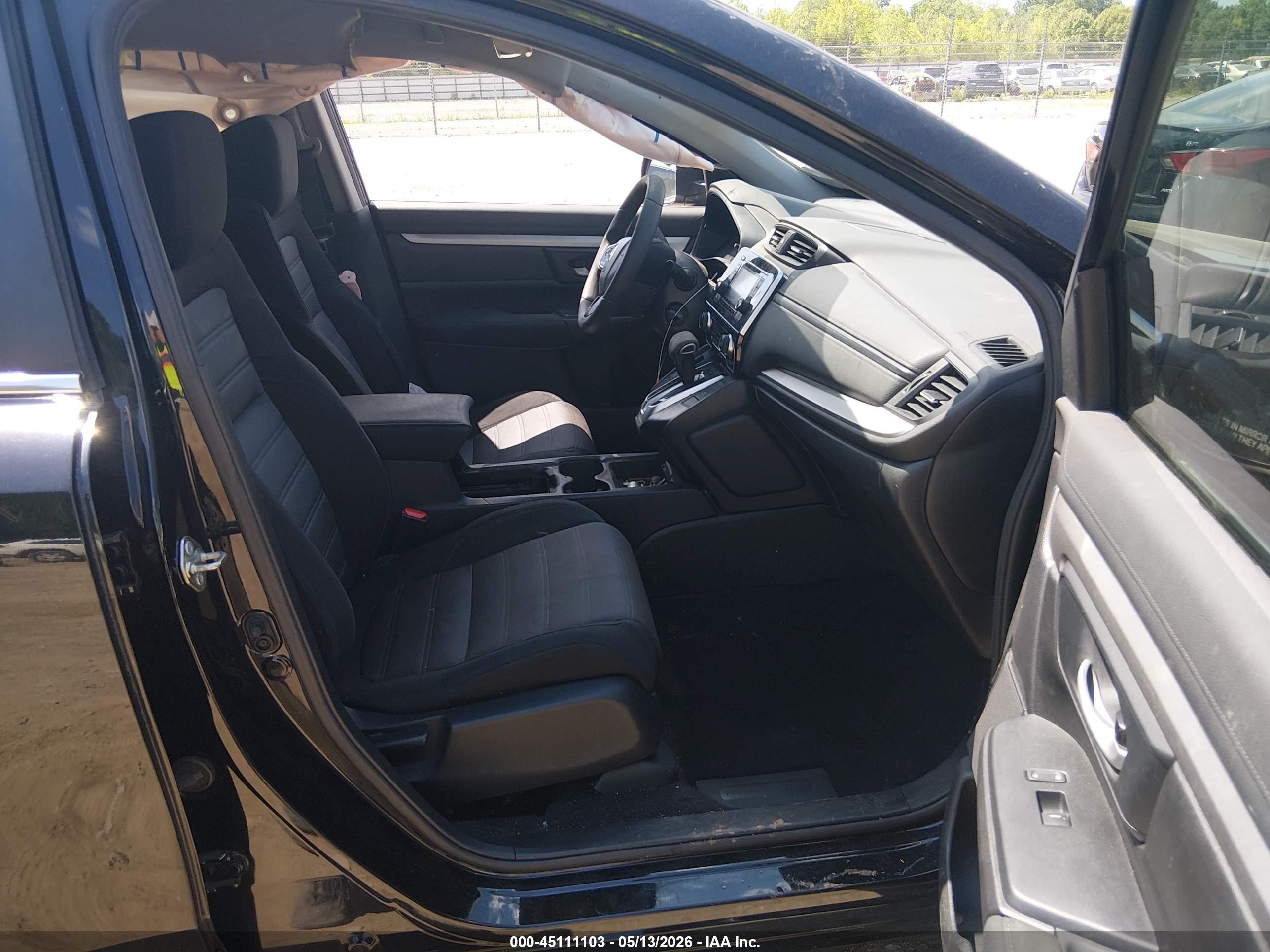 2017 Honda Cr-v Lx Black vin: 7FARW5H33HE002375