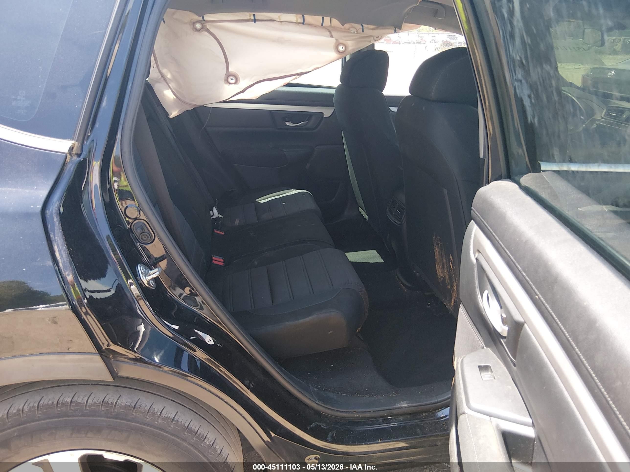 2017 Honda Cr-v Lx Black vin: 7FARW5H33HE002375