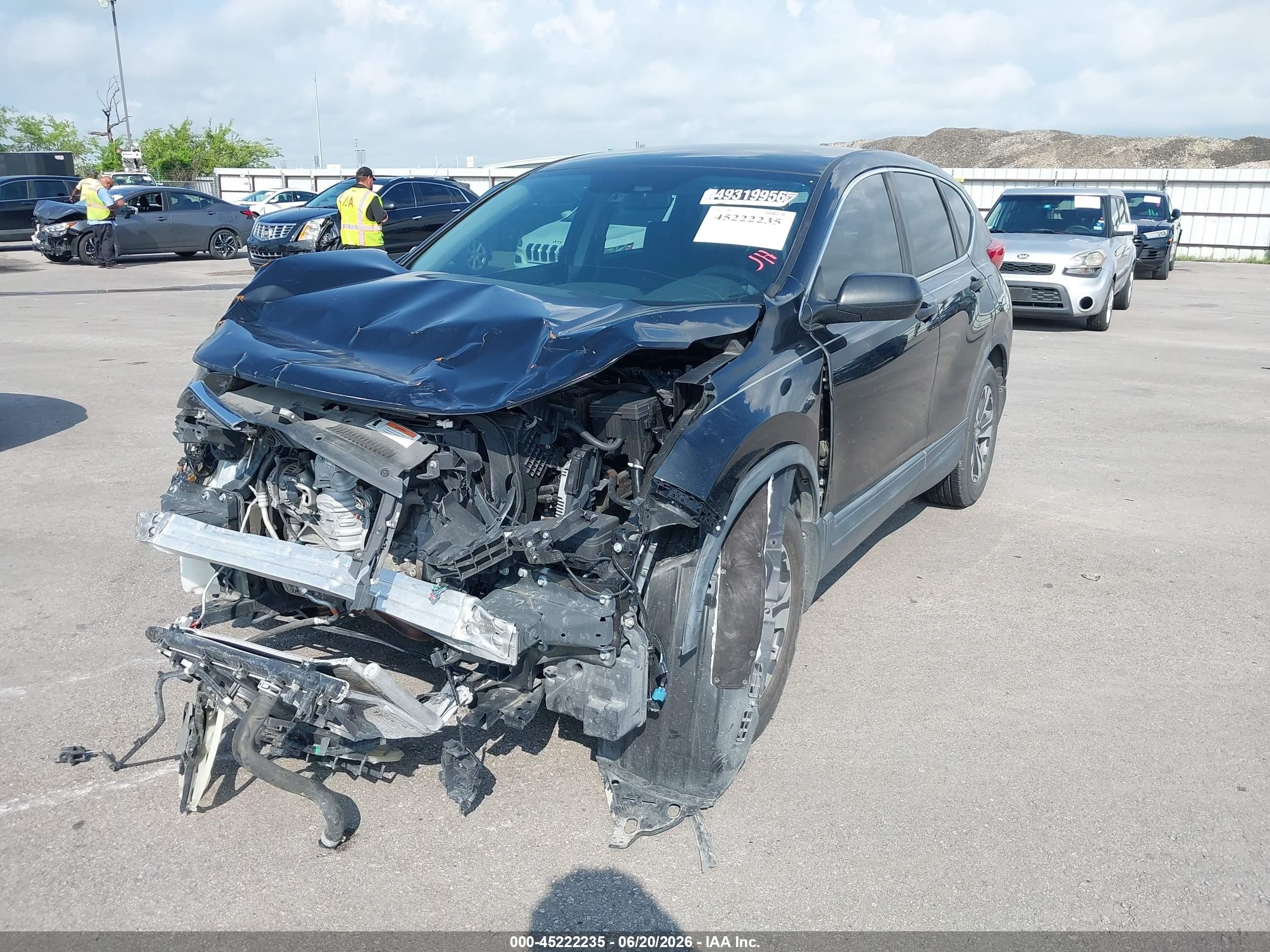 2017 Honda Cr-v Lx Black vin: 7FARW5H3XHE001370