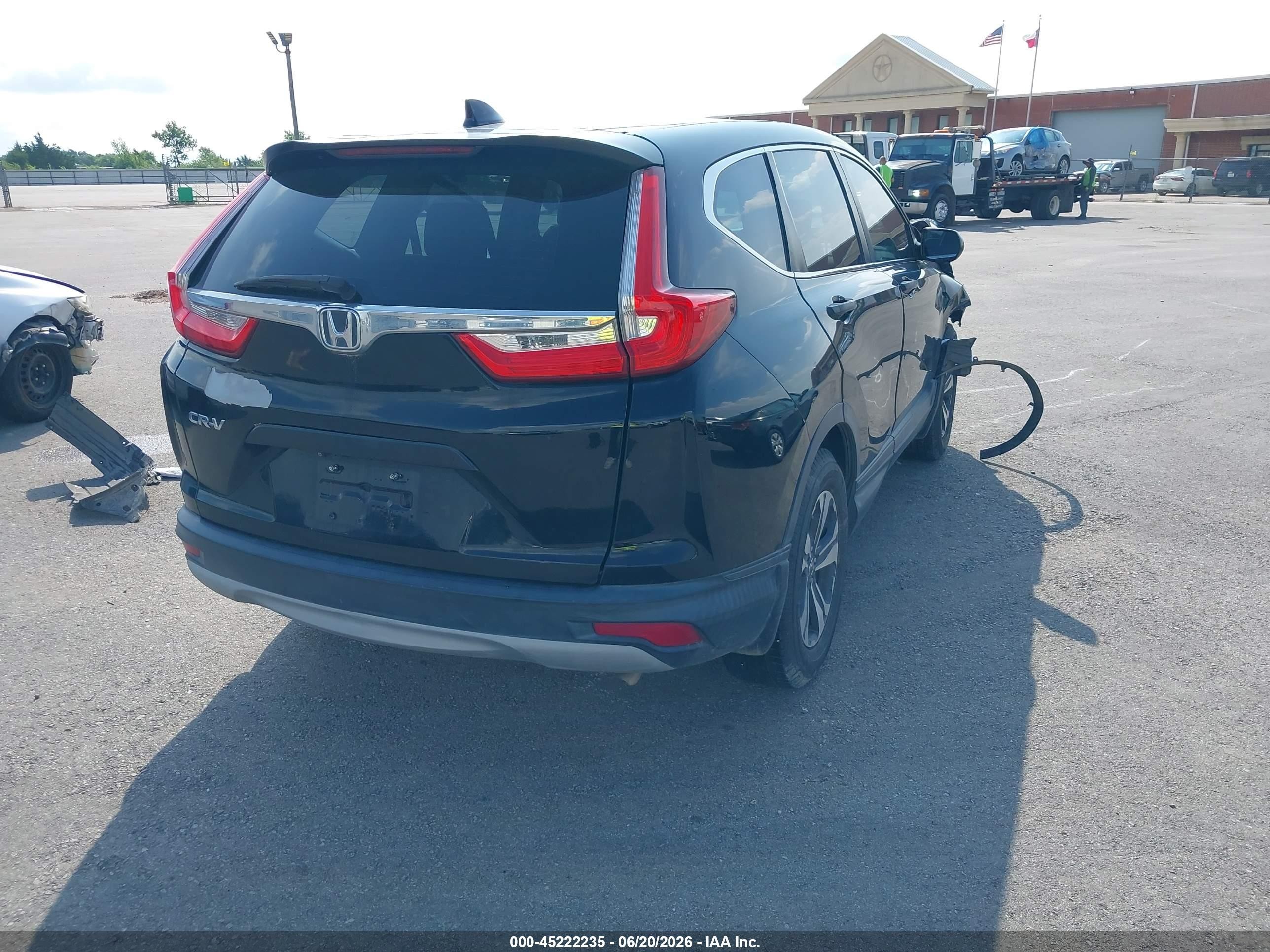2017 Honda Cr-v Lx Black vin: 7FARW5H3XHE001370