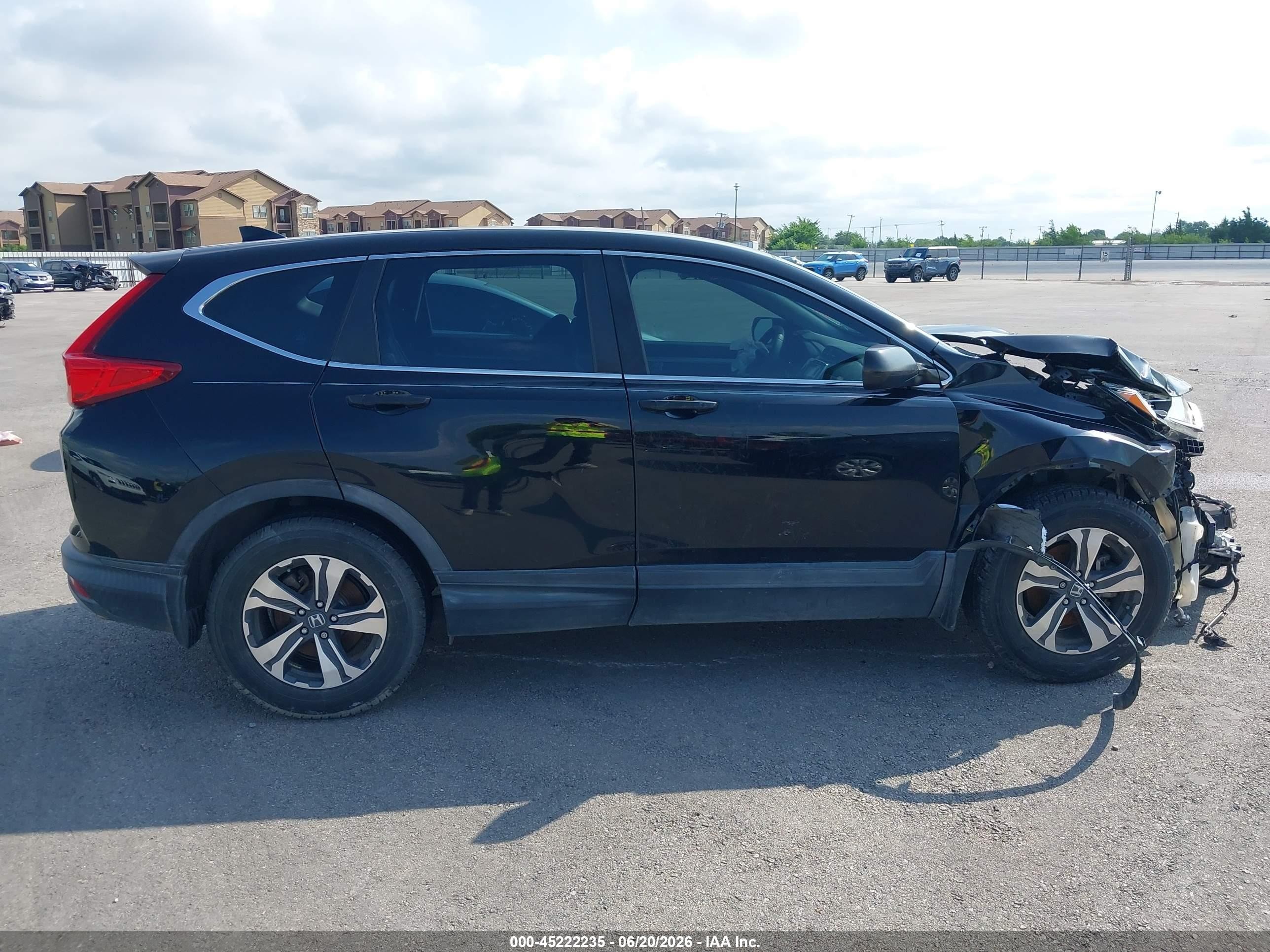 2017 Honda Cr-v Lx Black vin: 7FARW5H3XHE001370