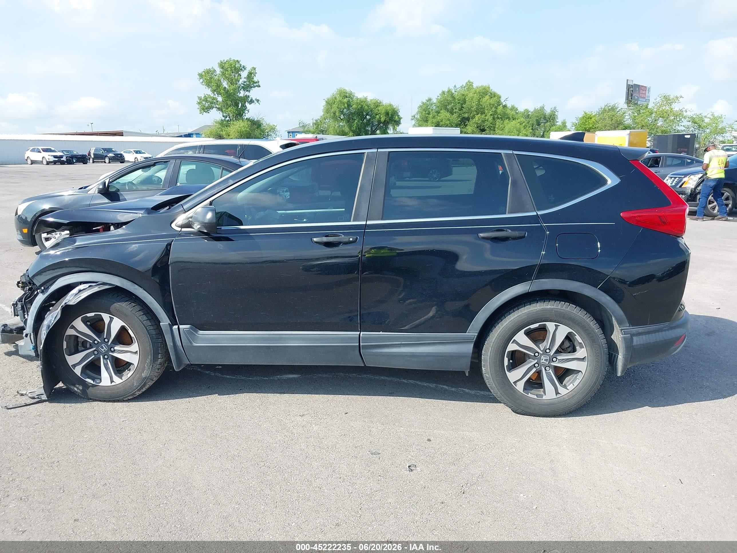 2017 Honda Cr-v Lx Черный vin: 7FARW5H3XHE001370