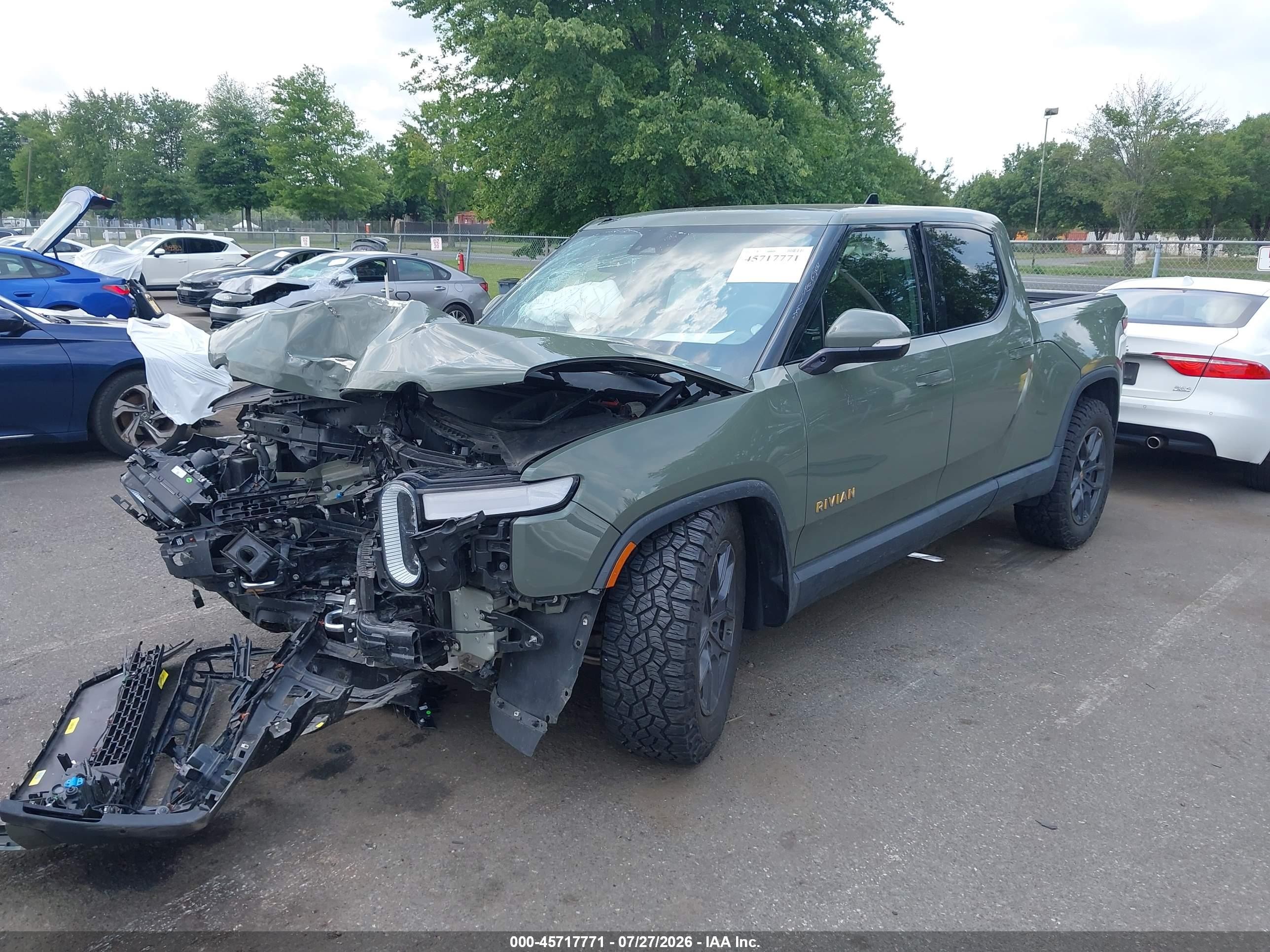 2022 Rivian R1t Launch Edition Green vin: 7FCTGAAL6NN002444