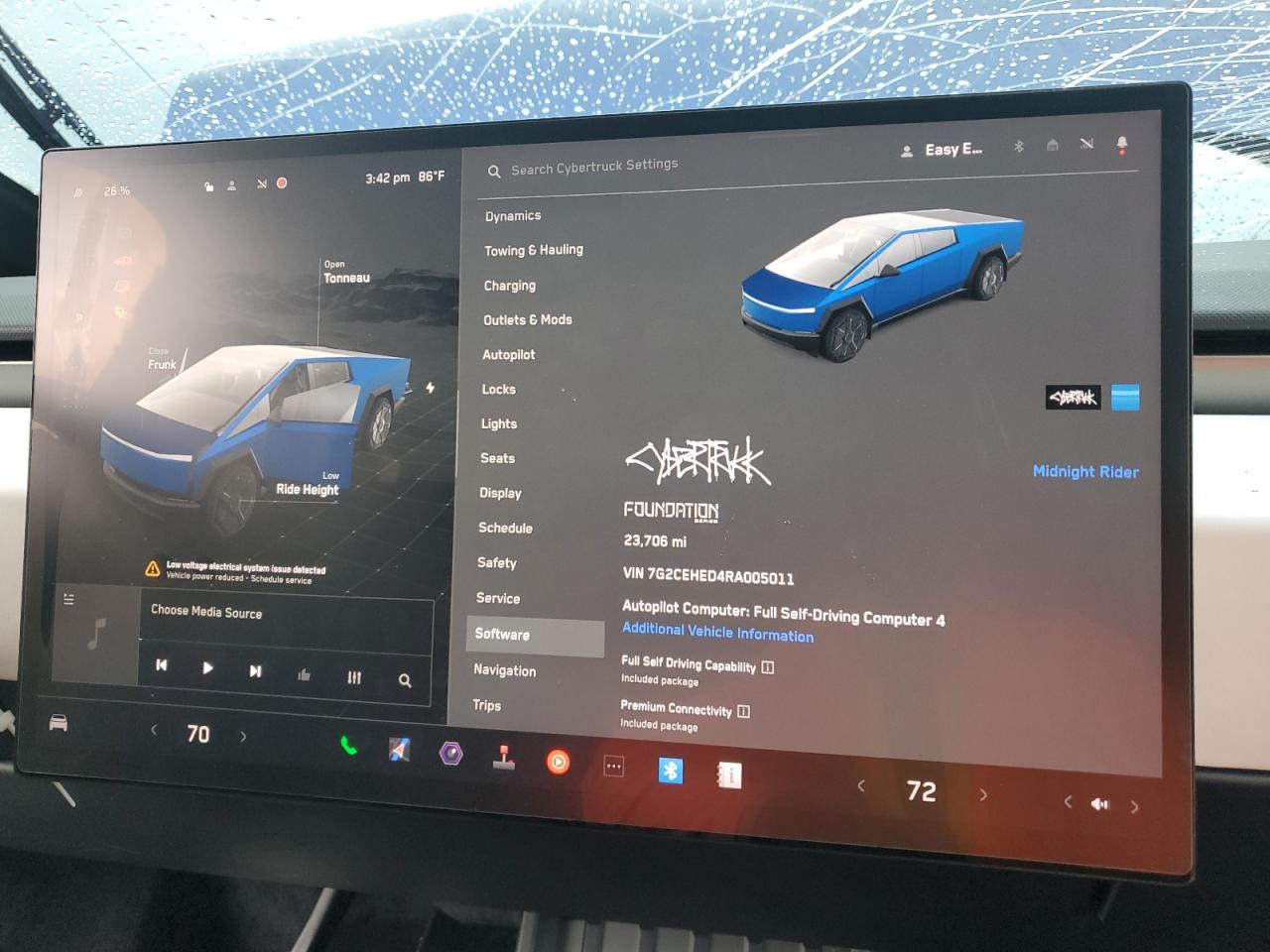 2024 Tesla Cybertruck Синий vin: 7G2CEHED4RA005011