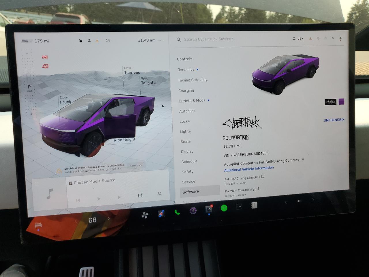 2024 Tesla Cybertruck Purple vin: 7G2CEHED8RA004055