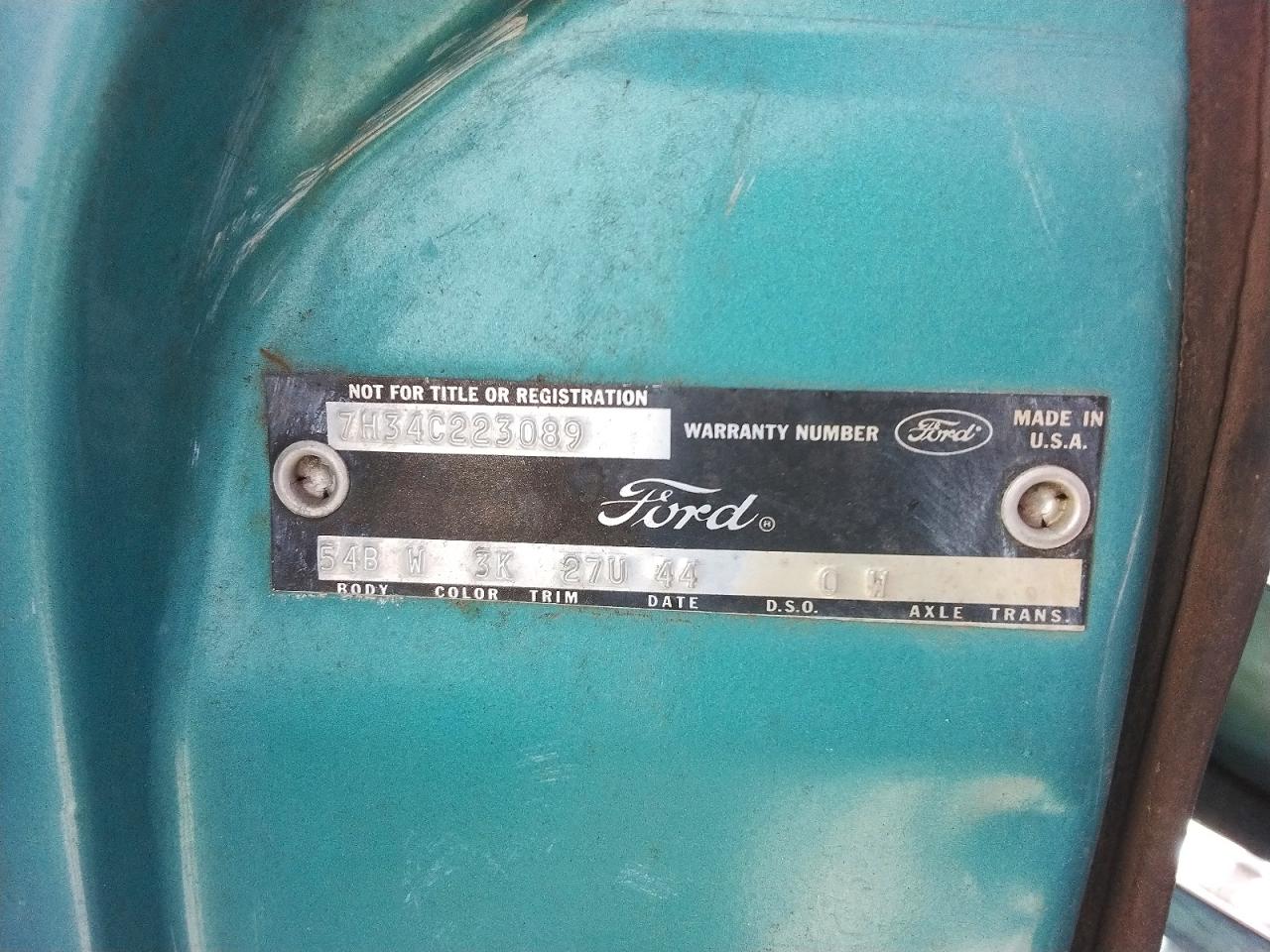 1967 Ford Fairlane Blue vin: 7H34C223089