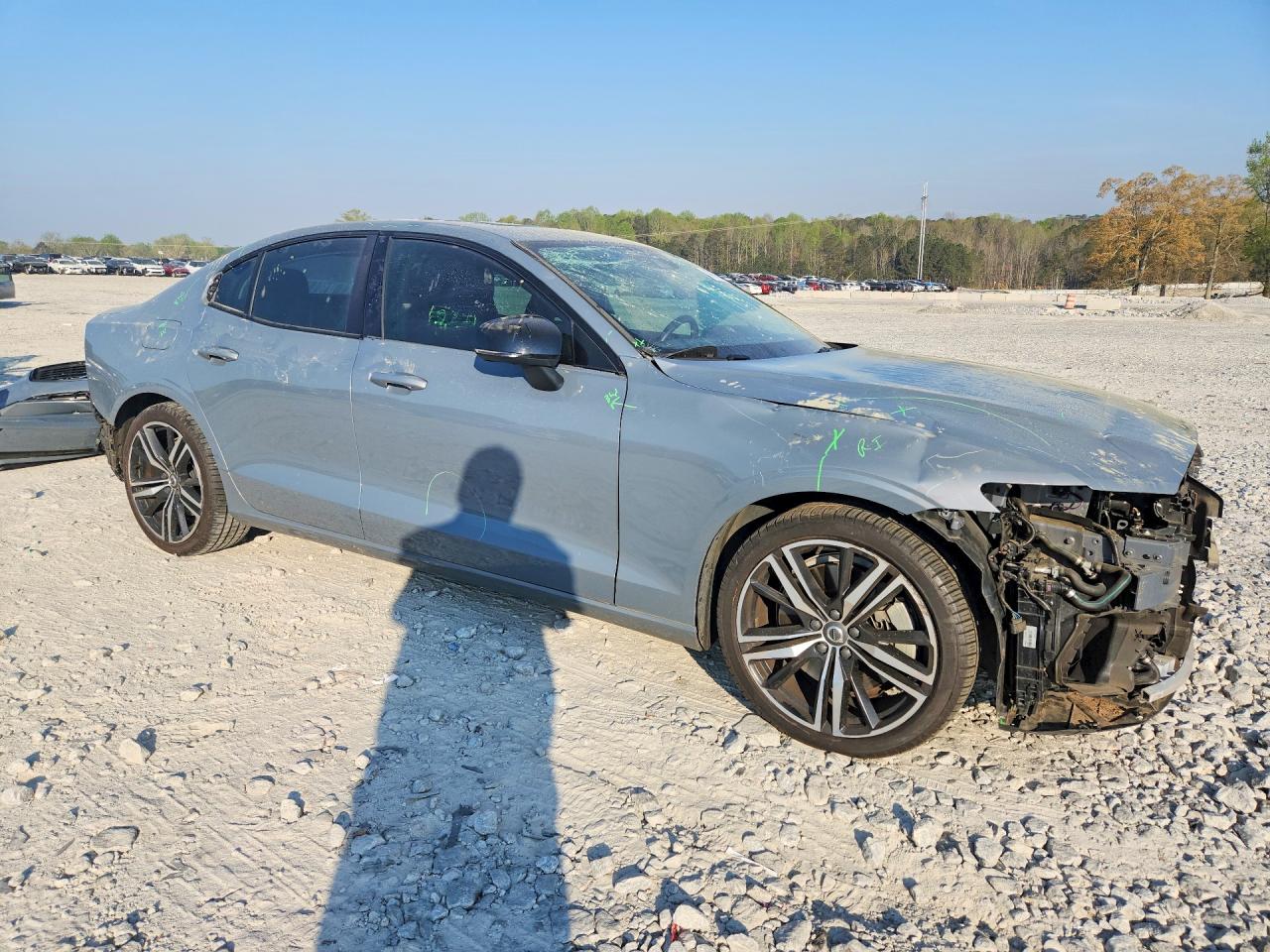 2022 Volvo S60 T8 Recharge R-design Expressio Gray vin: 7JRBR0FZ9NG162875