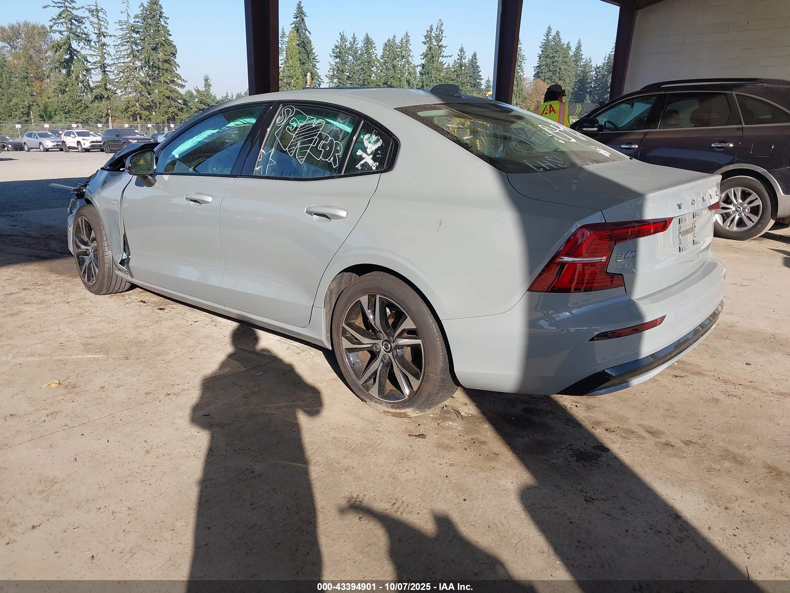 2024 Volvo S60 B5 Core Dark Theme Gray vin: 7JRL12FK2RG318951