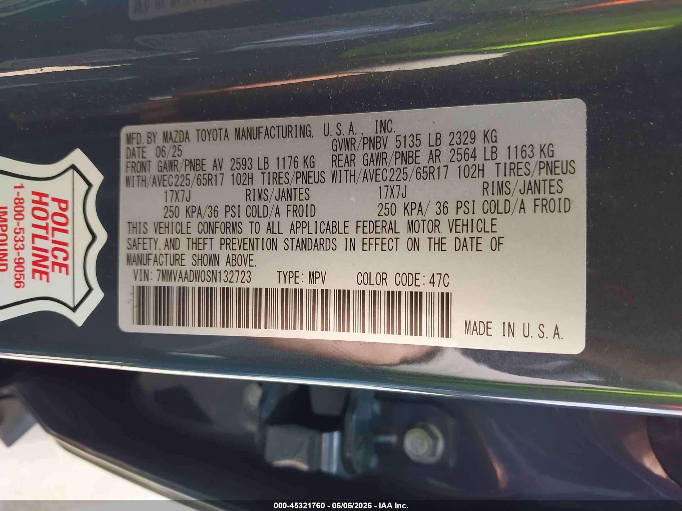 2025 Mazda Cx-50 Hybrid Premium Package Blue vin: 7MMVAADW0SN132723