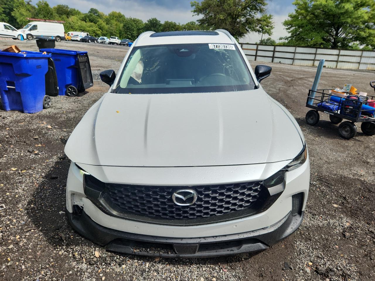 2026 Mazda Cx-50 Preferred White vin: 7MMVABBL1TN473385 Damage: Right Head Lamp, Broken, Replacement Required