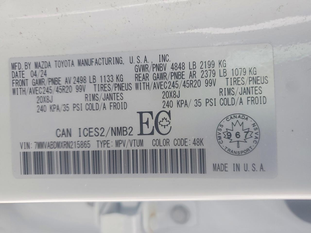 2024 Mazda Cx-50 Premium White vin: 7MMVABDMXRN215865
