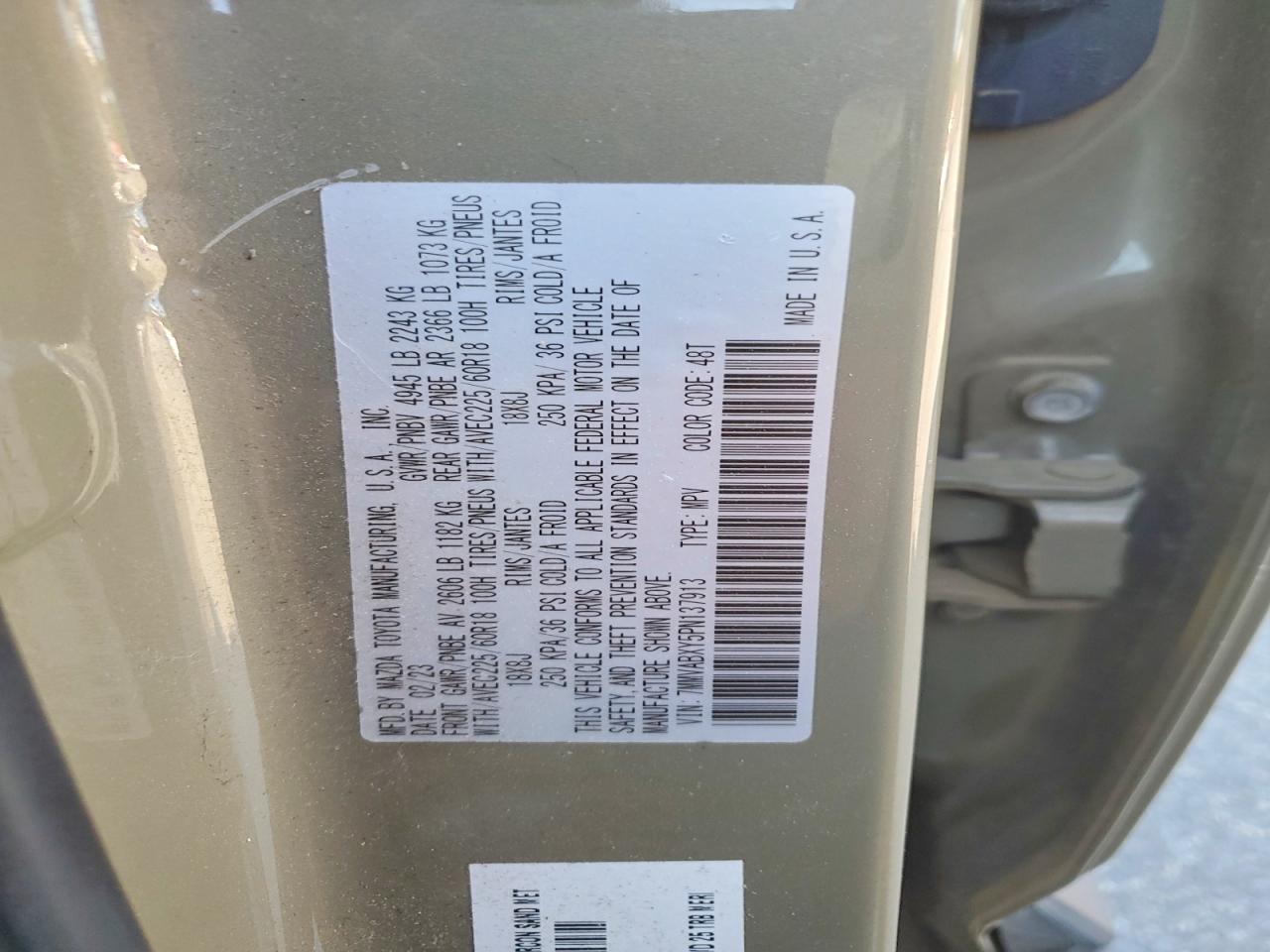 2023 Mazda Cx-50 Base Tan vin: 7MMVABXY5PN137913