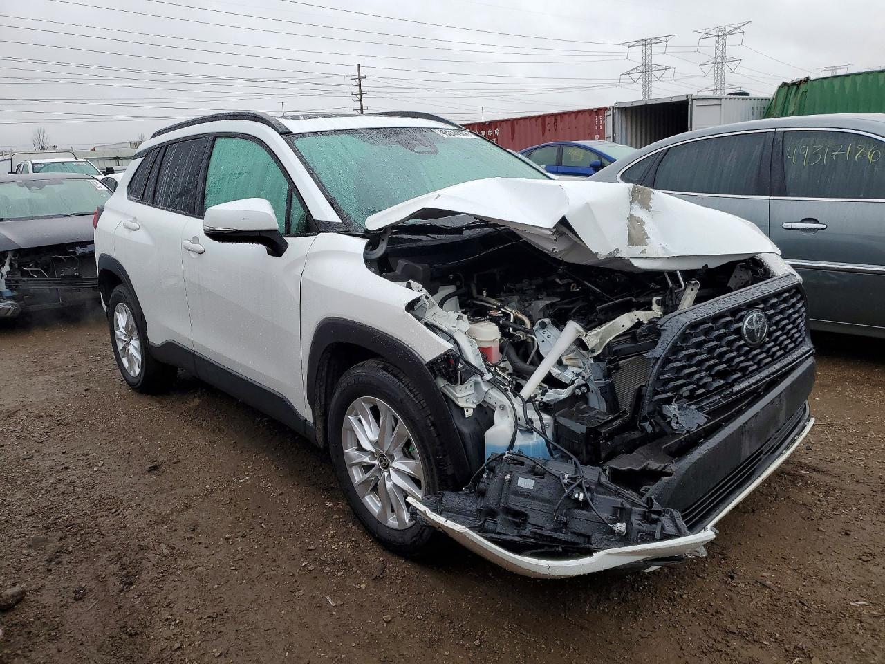 2023 Toyota Corolla Cross Le White vin: 7MUBAABG6PV047696