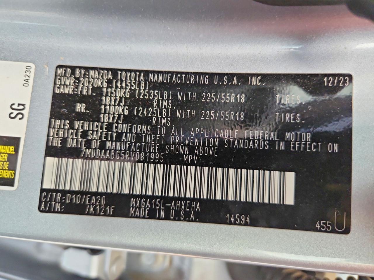 2024 Toyota Corolla Cross Xle Silver vin: 7MUDAABG5RV081995