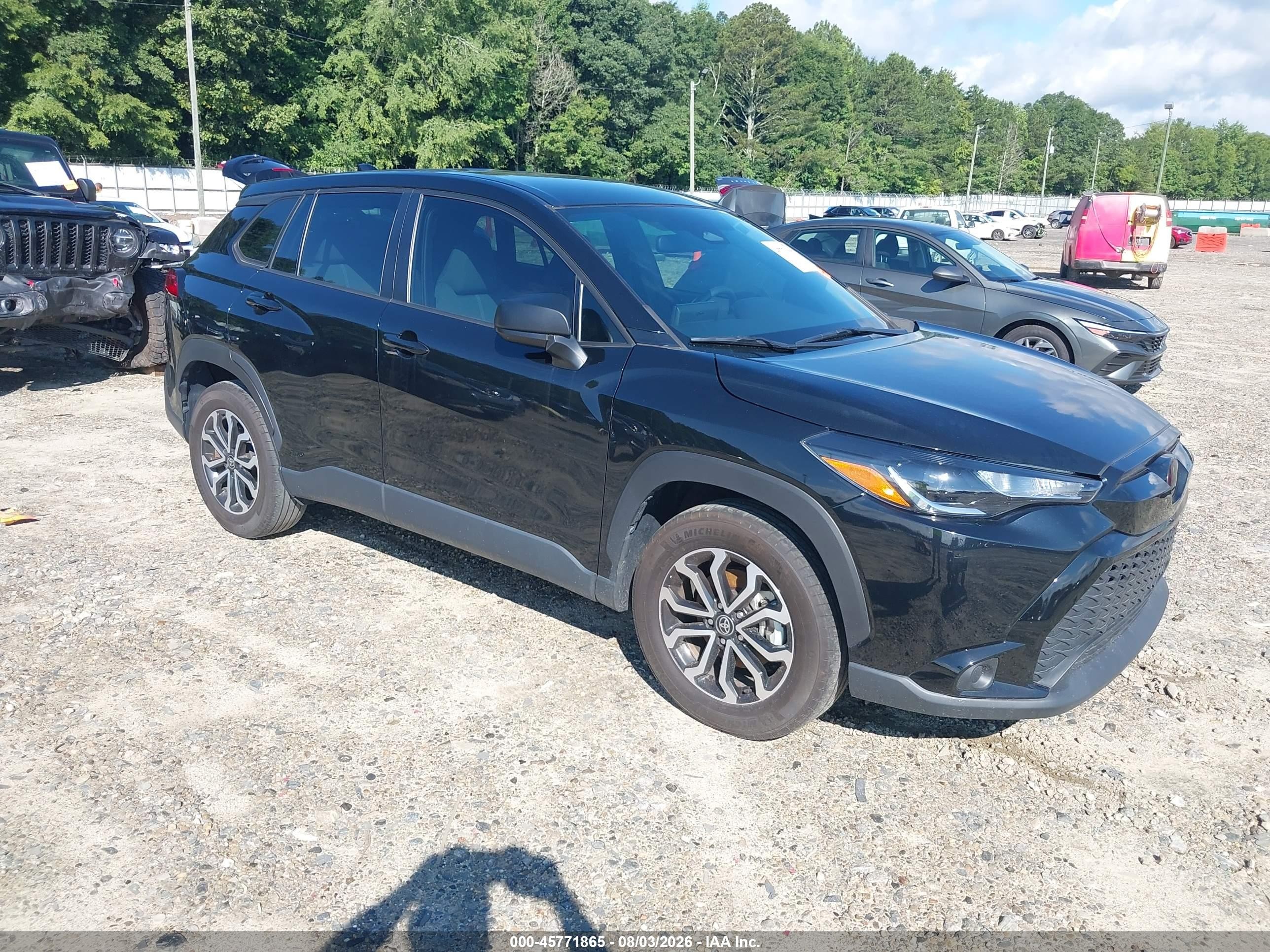2023 Toyota Corolla Cross Hybrid S Черный vin: 7MUFBABG0PV014790