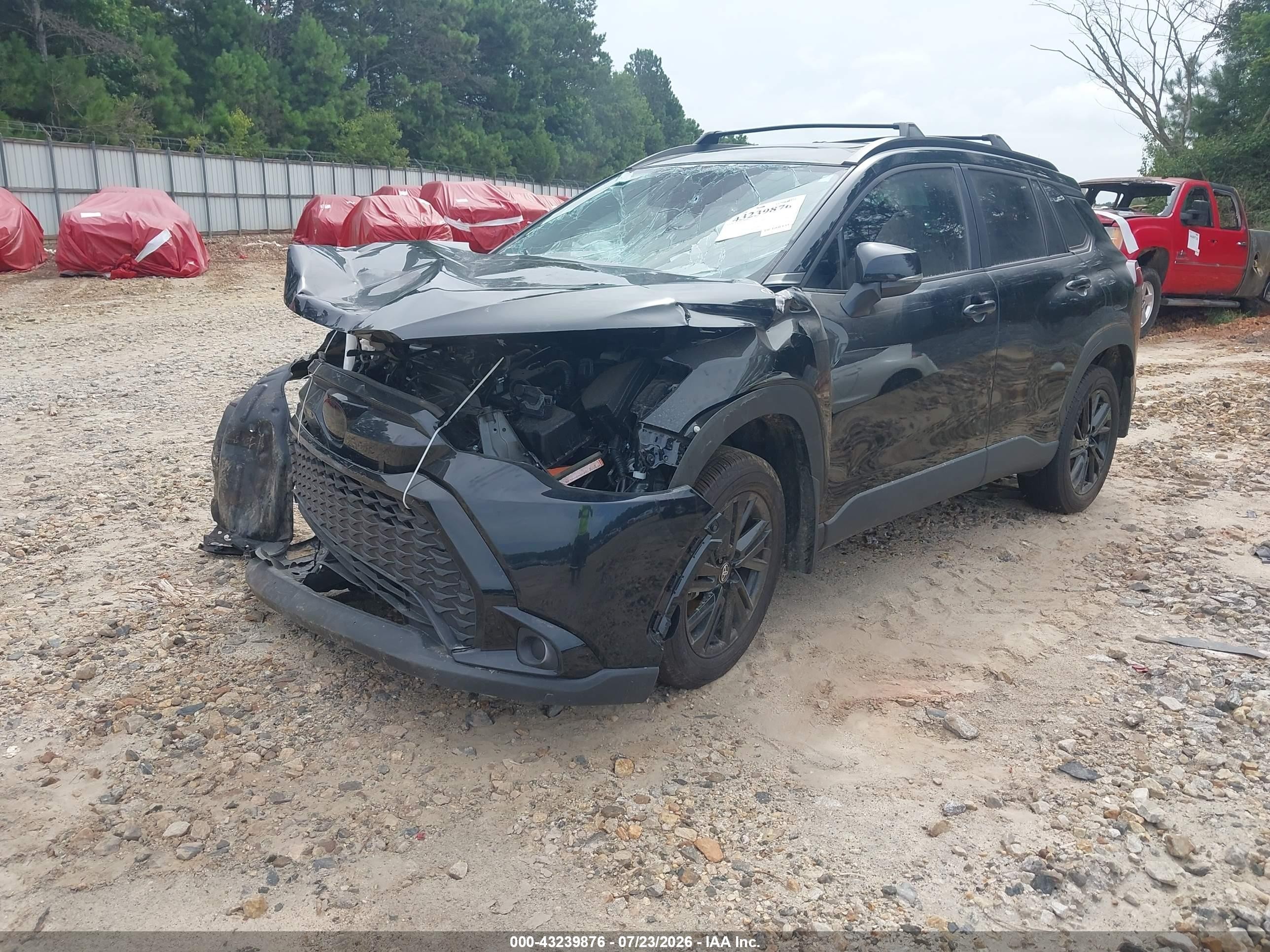 2024 Toyota Corolla Cross Hybrid Nightshade Edition Black vin: 7MUFBABG6RV033668