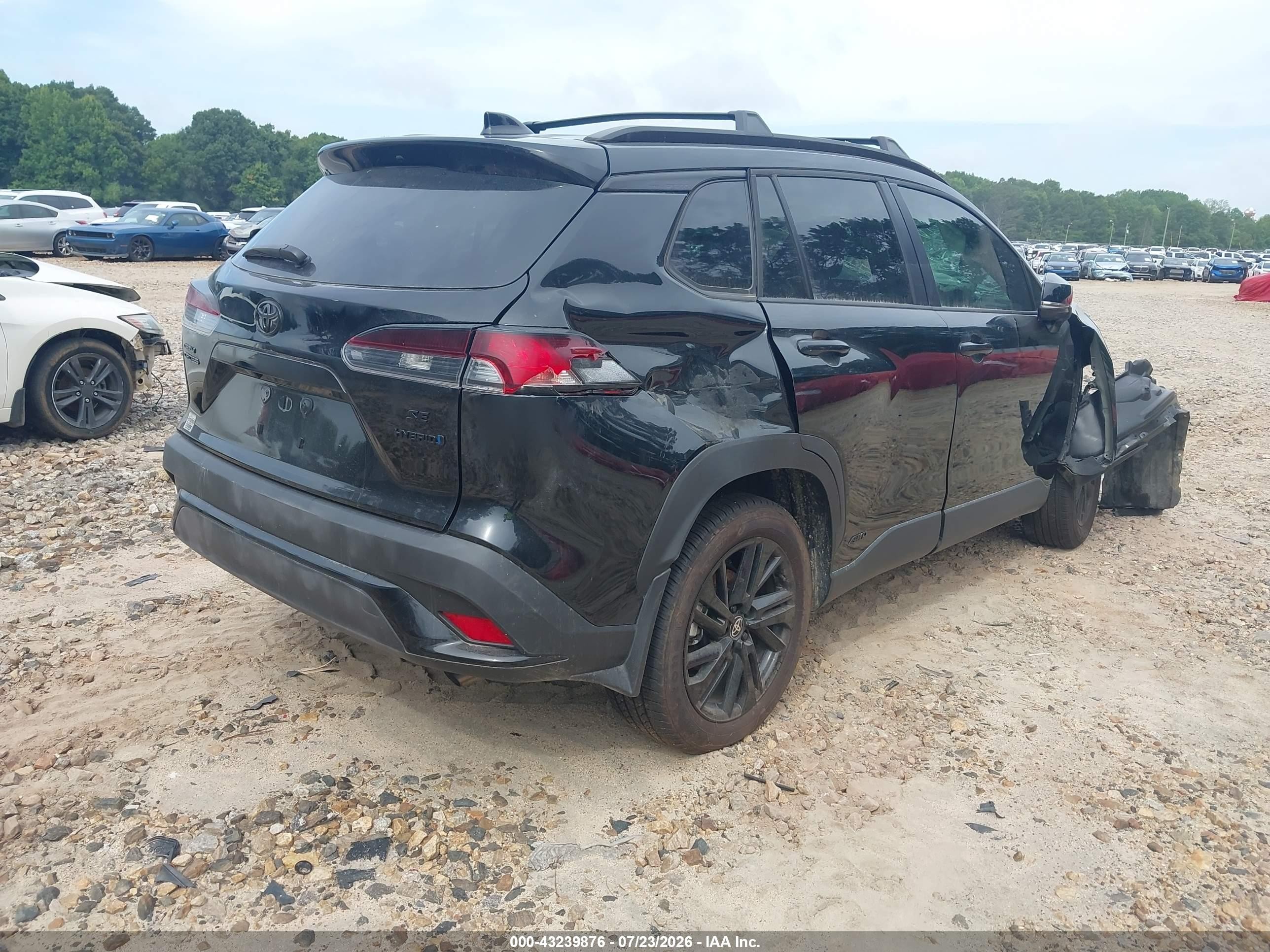 2024 Toyota Corolla Cross Hybrid Nightshade Edition Black vin: 7MUFBABG6RV033668