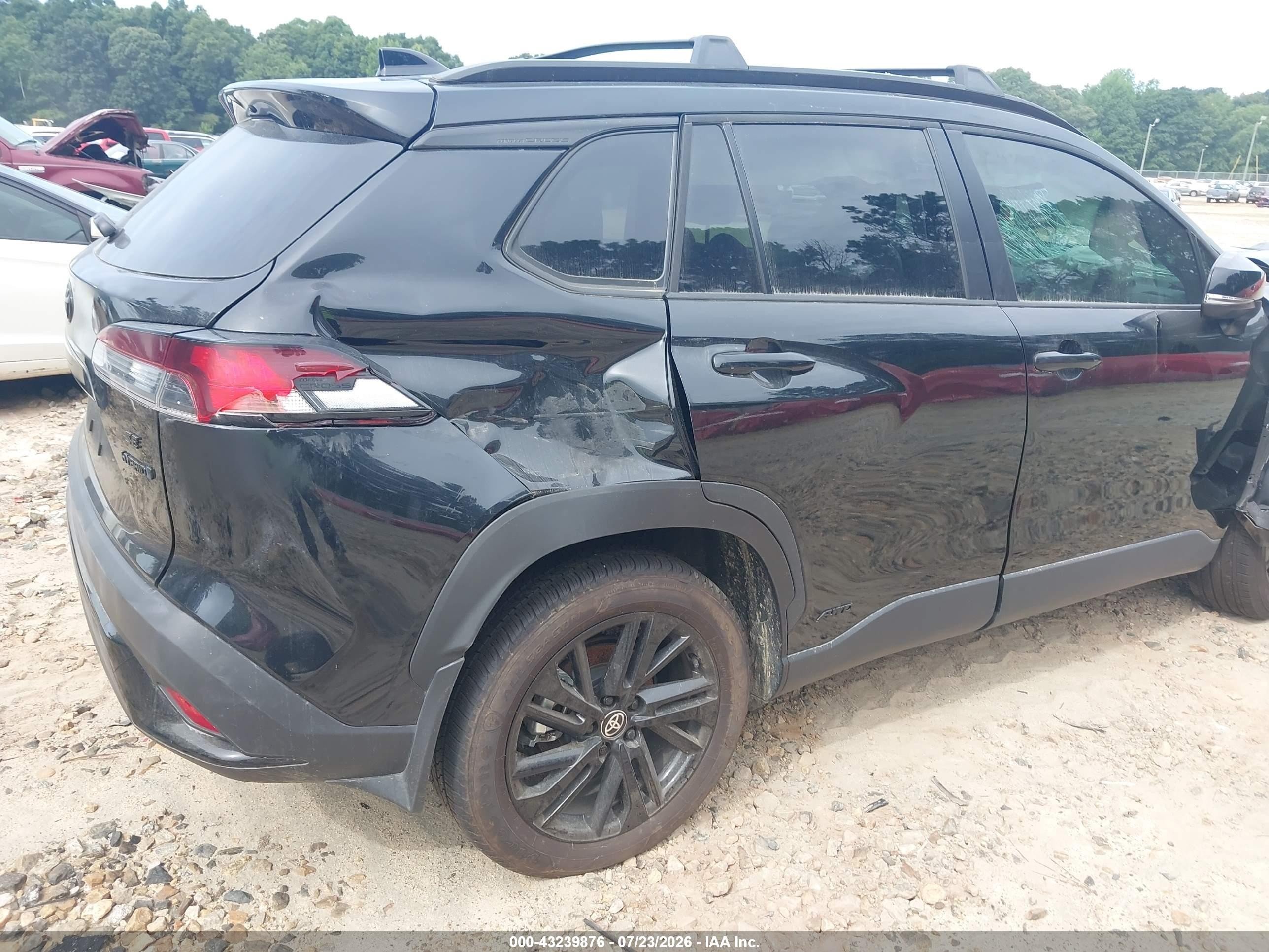2024 Toyota Corolla Cross Hybrid Nightshade Edition Black vin: 7MUFBABG6RV033668
