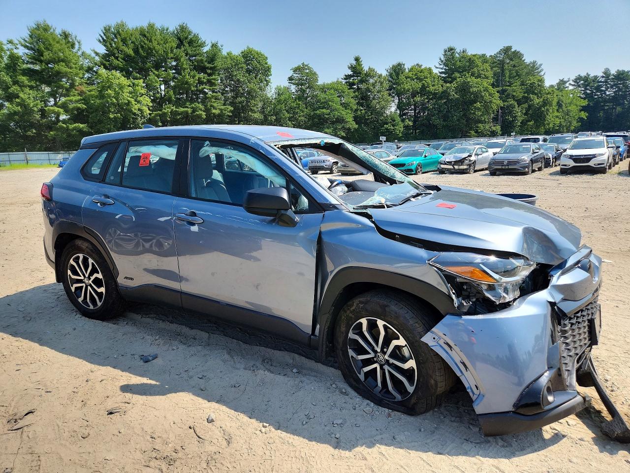 2024 Toyota Corolla Cross Hybrid S Blue vin: 7MUFBABG7RV061592