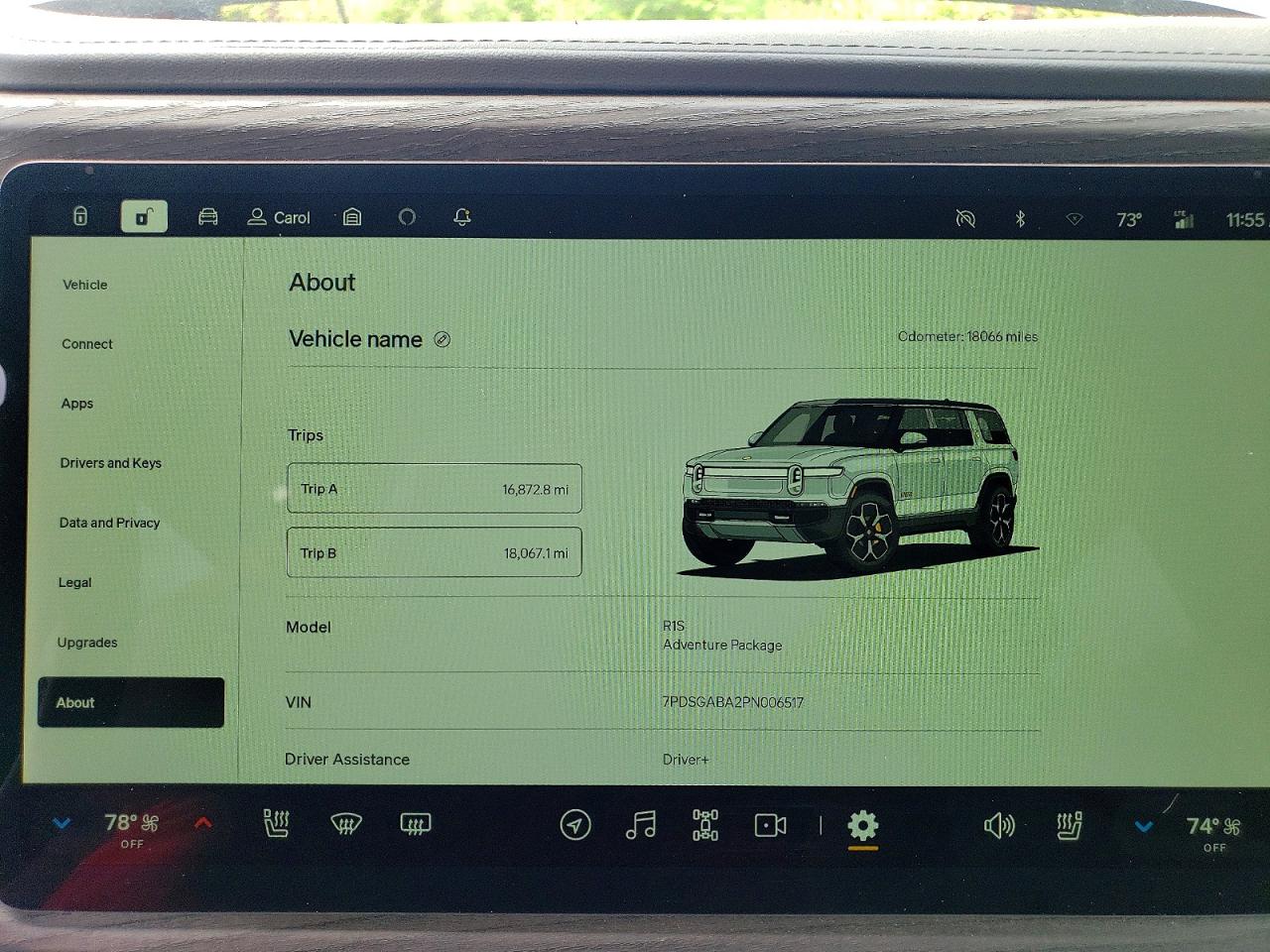 2023 Rivian R1s Adventure Silver vin: 7PDSGABA2PN006517