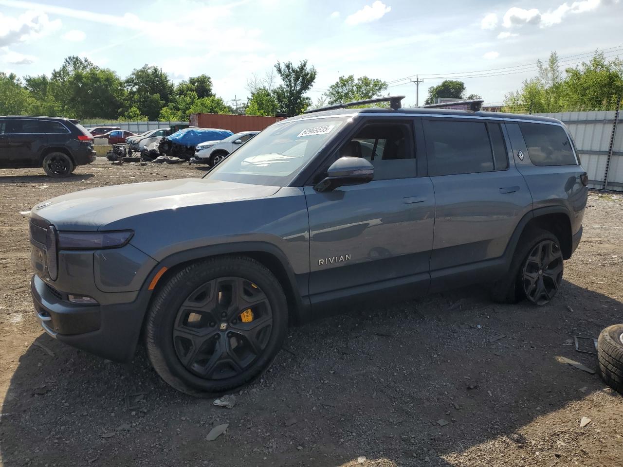 2022 Rivian R1s Launch Edition   Серый vin: 7PDSGABL0NN001282