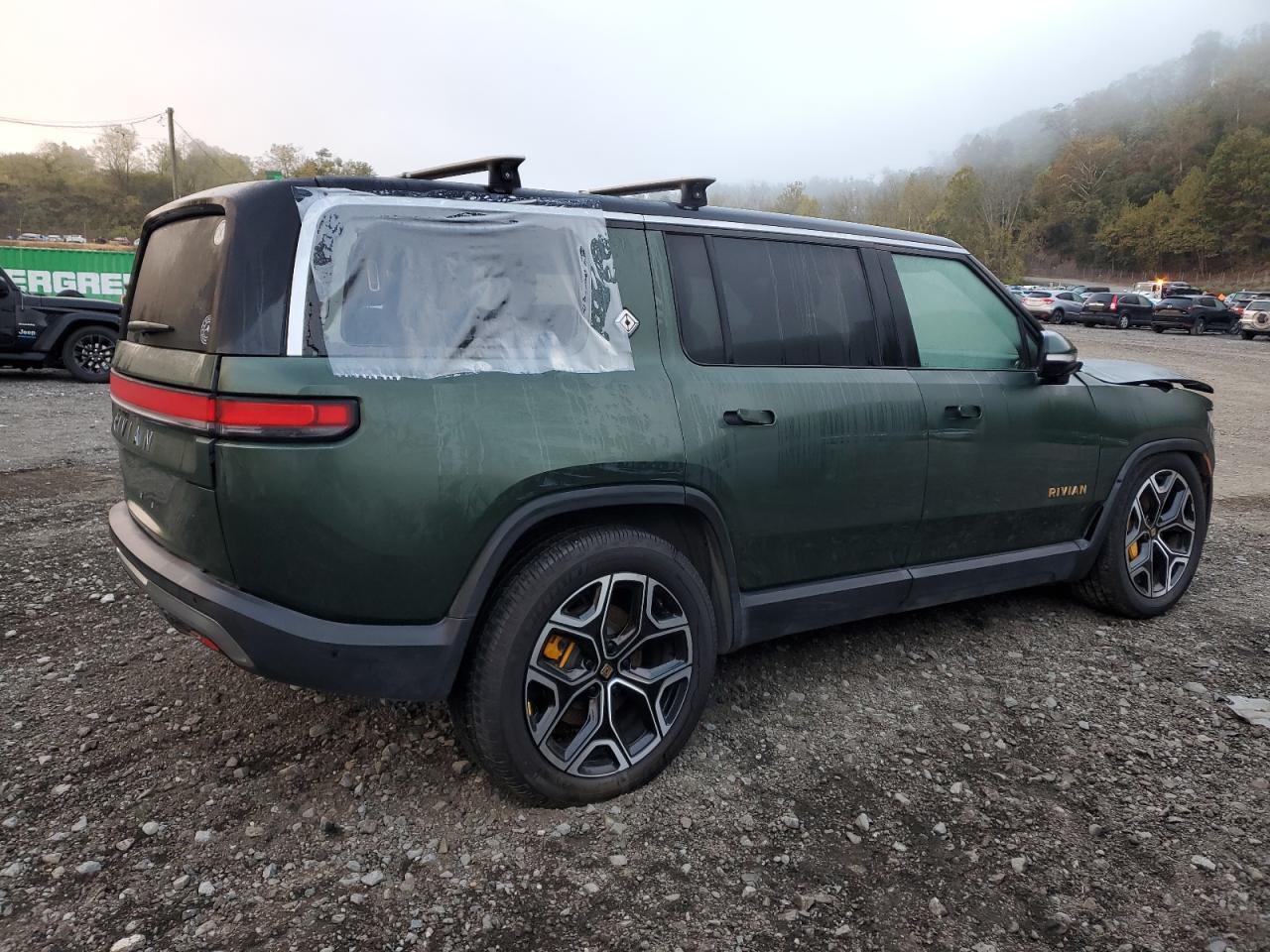 2023 Rivian R1s Launch Edition Green vin: 7PDSGABLXPN020988