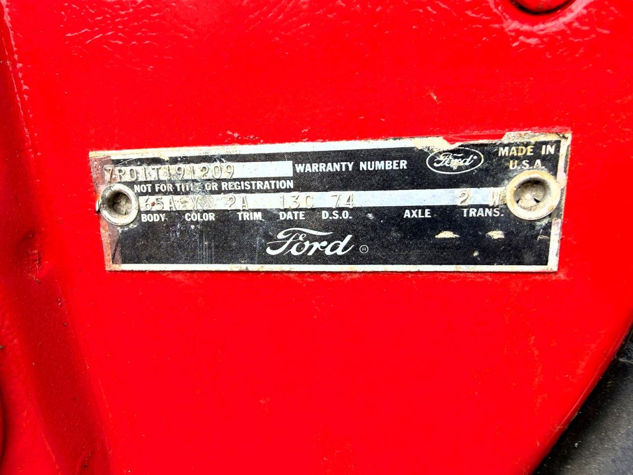 1967 Ford Mustang Red vin: 7R01T191209