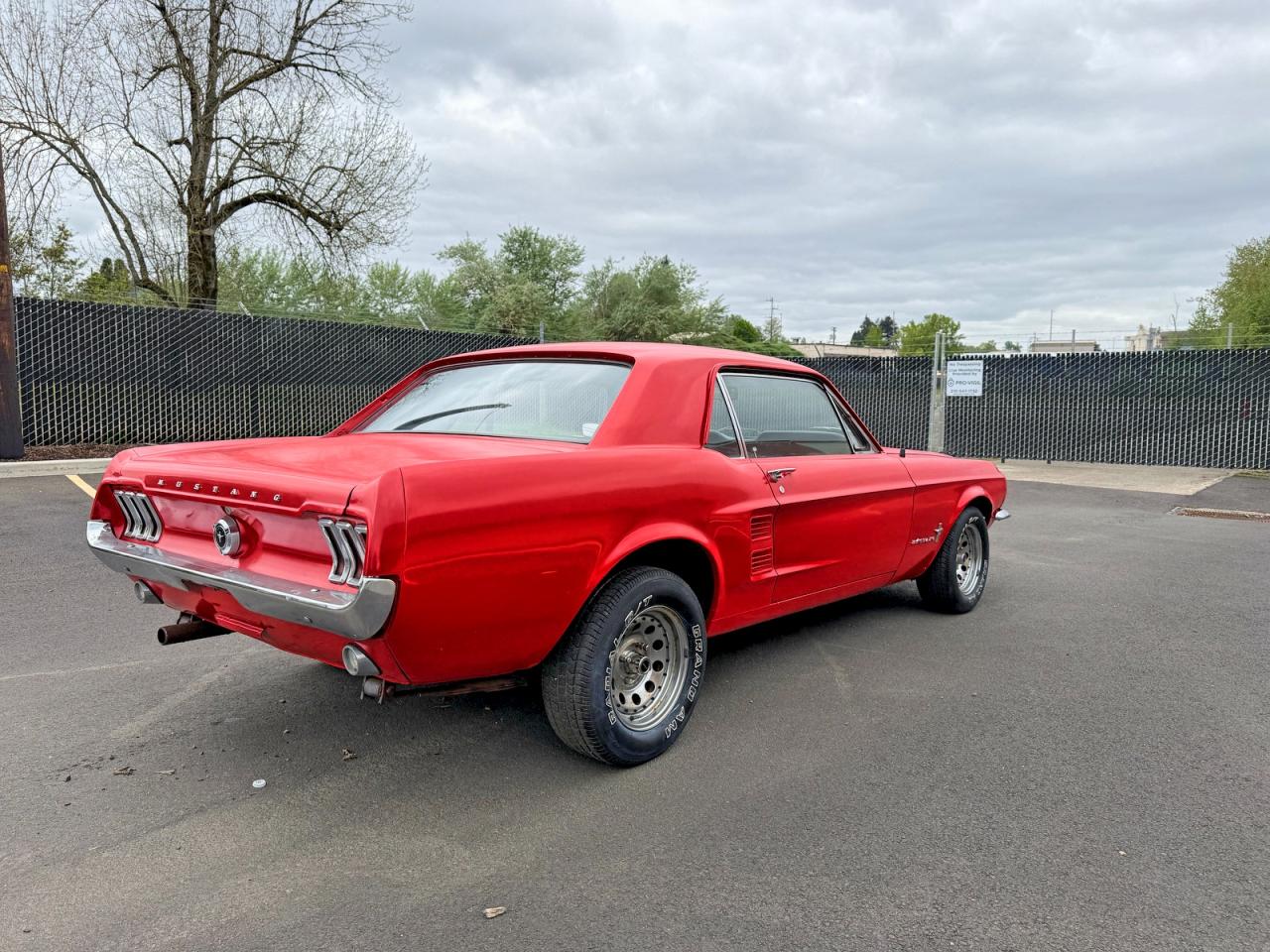 1967 Ford Mustang Red vin: 7R01T191209